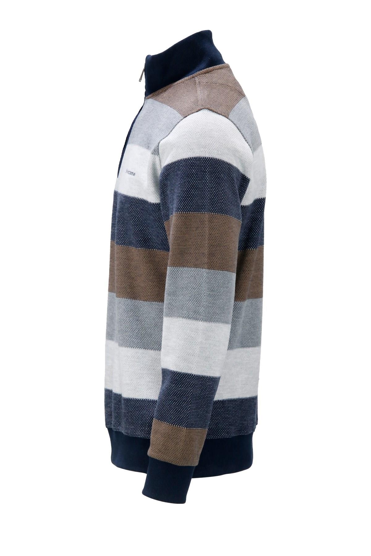 SweatshirtShinzoneErkek Regular Fit Uzun Kollu Dik Yaka Fermuarlı Vizon Sweatshirt