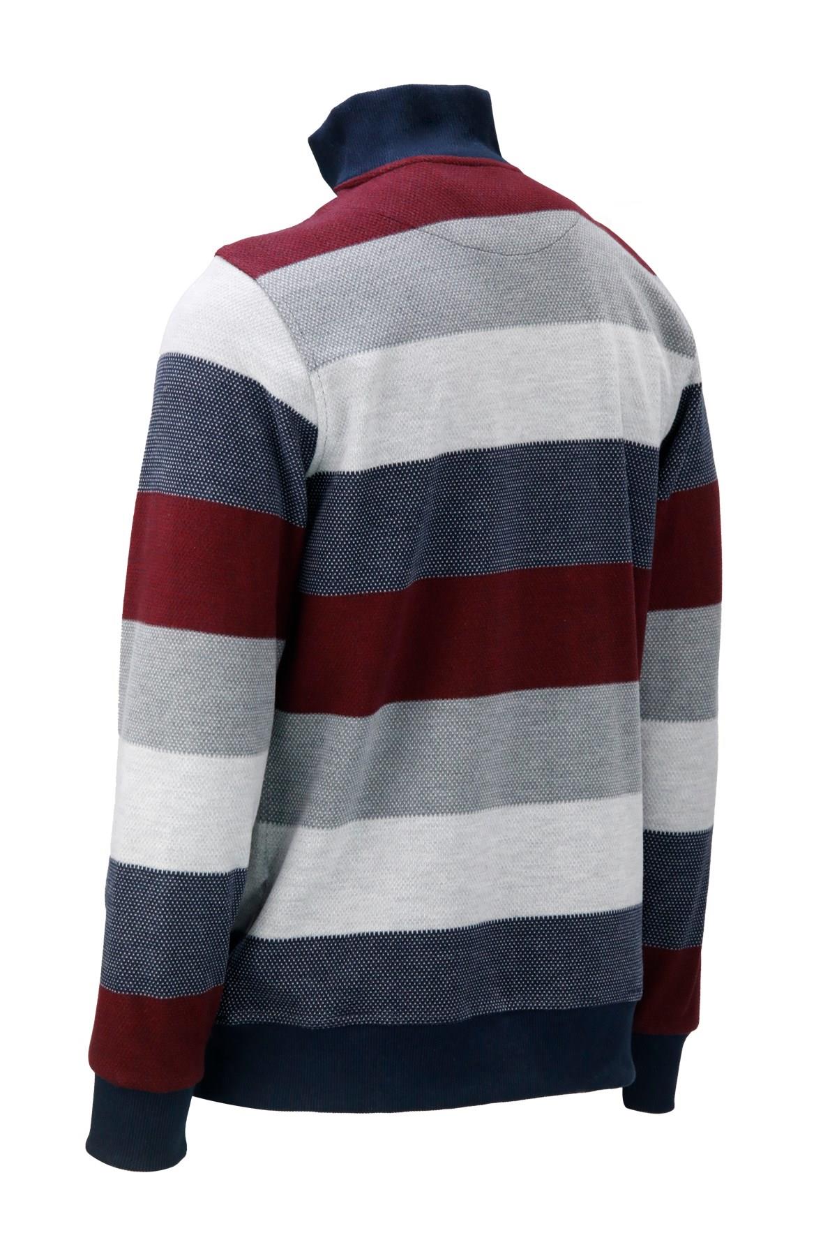 SweatshirtShinzoneErkek Regular Fit Uzun Kollu Dik Yaka Fermuarlı Bordo Sweatshirt