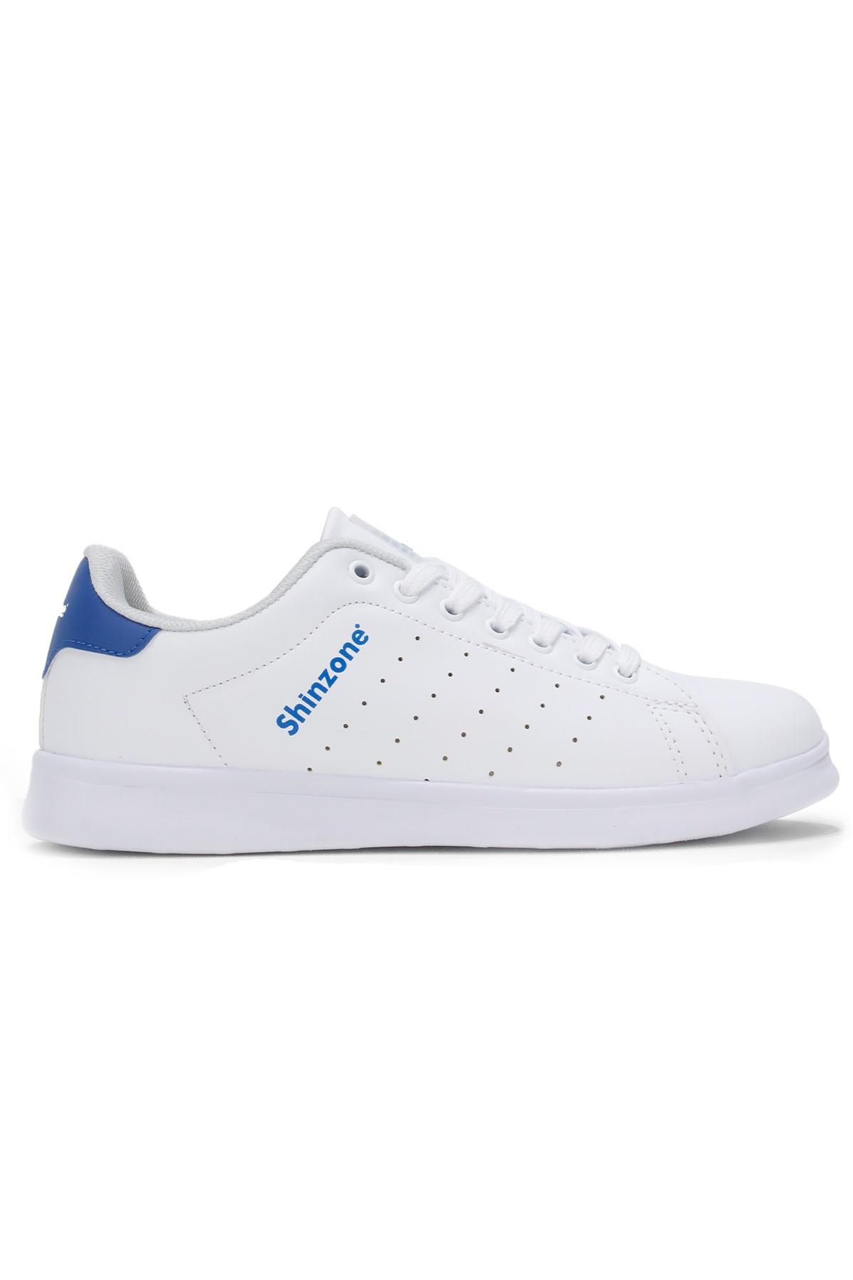 Erkek Spor AyakkabıShinzoneErkek Sneakers Bağcıklı Beyaz Saks Spor Ayakkabı