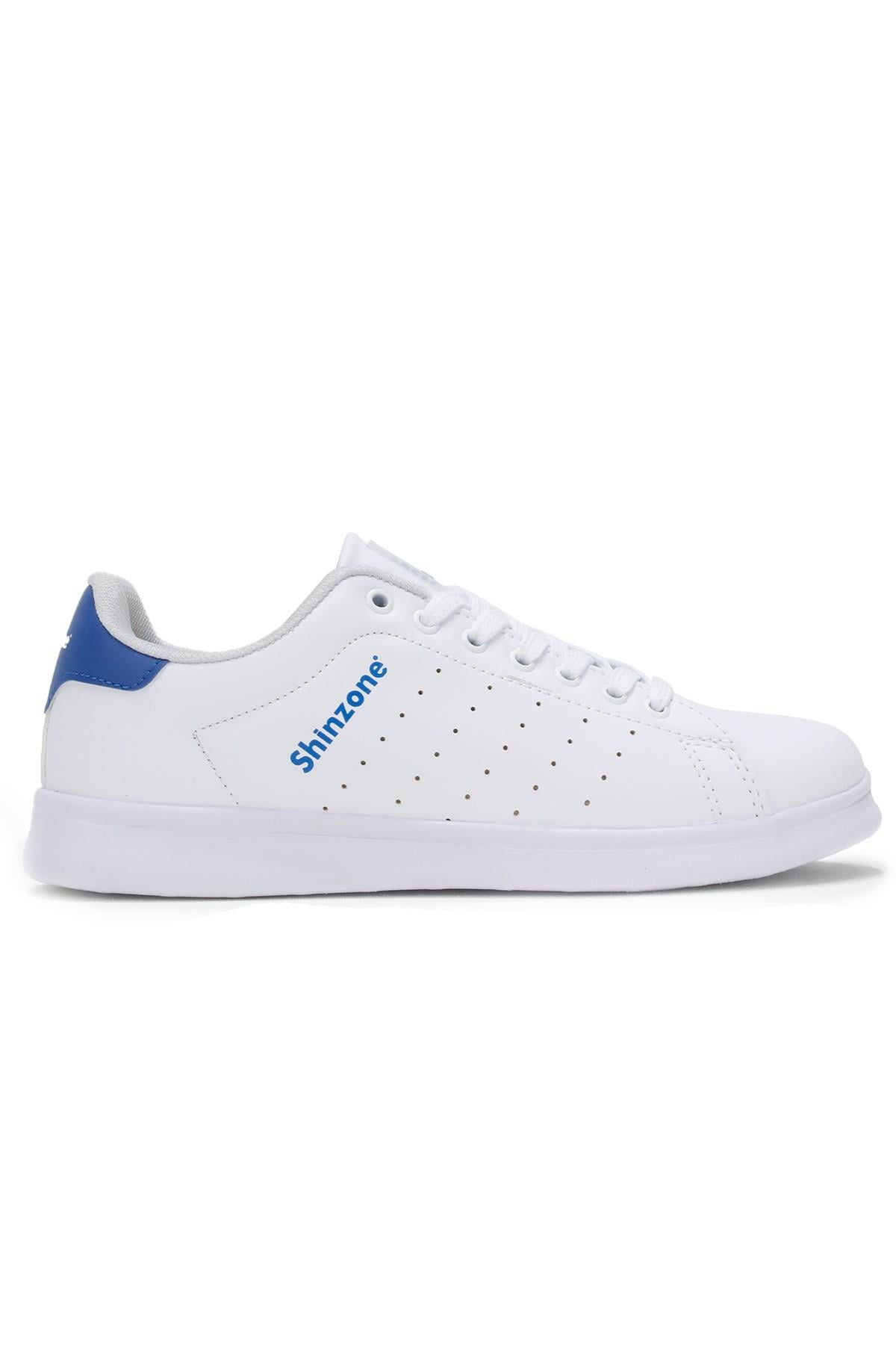 Erkek Spor AyakkabıShinzoneErkek Sneakers Bağcıklı Beyaz Saks Spor Ayakkabı