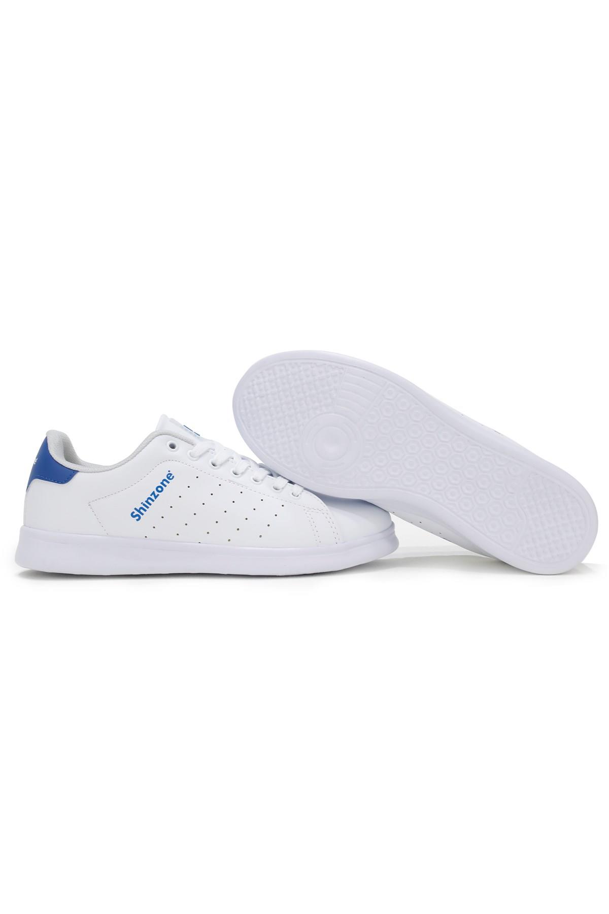 Erkek Spor AyakkabıShinzoneErkek Sneakers Bağcıklı Beyaz Saks Spor Ayakkabı