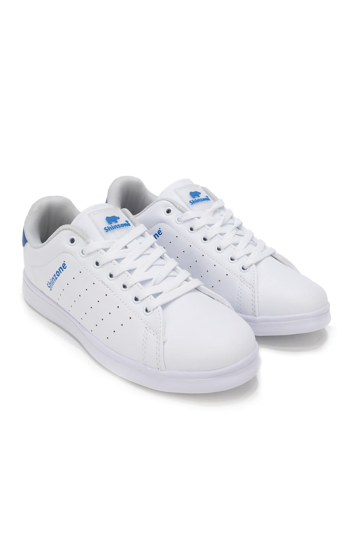 Erkek Spor AyakkabıShinzoneErkek Sneakers Bağcıklı Beyaz Saks Spor Ayakkabı