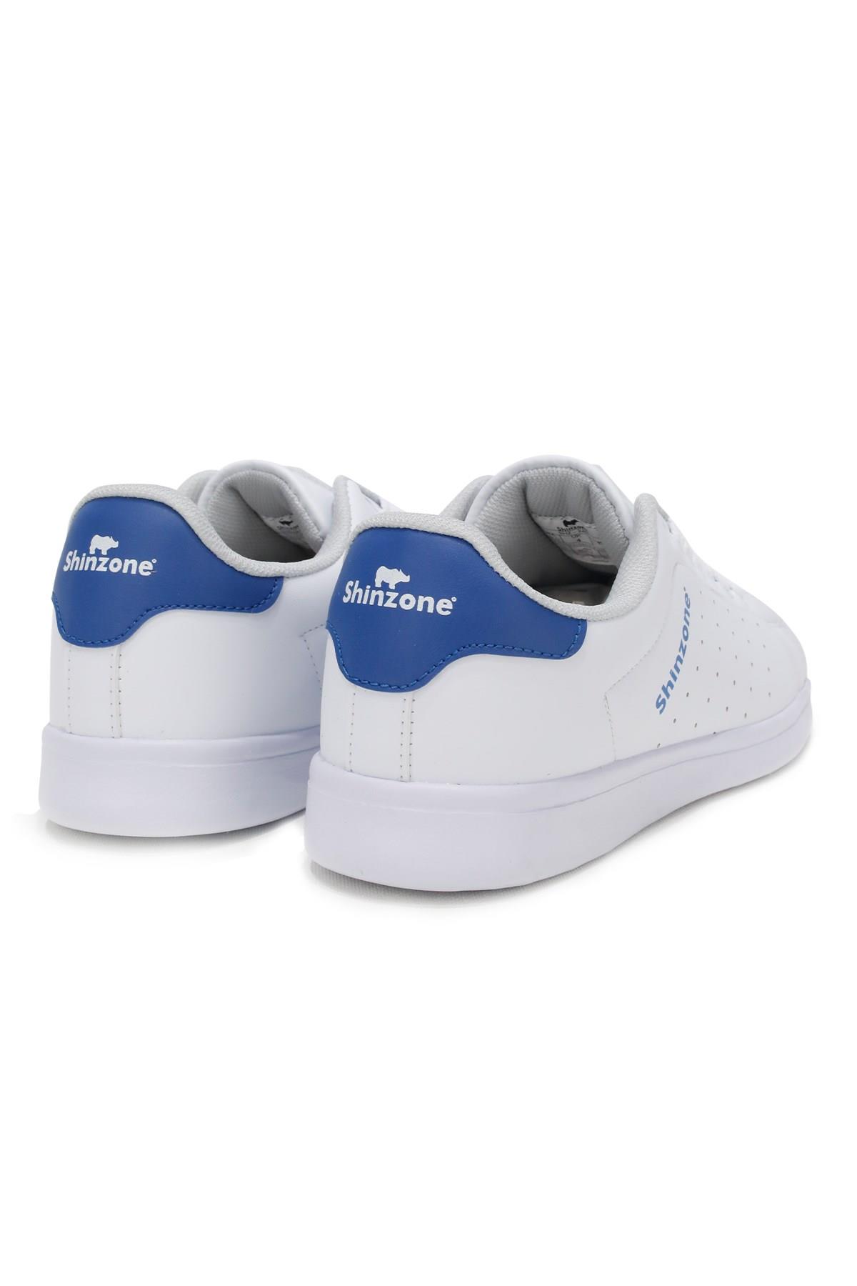Erkek Spor AyakkabıShinzoneErkek Sneakers Bağcıklı Beyaz Saks Spor Ayakkabı