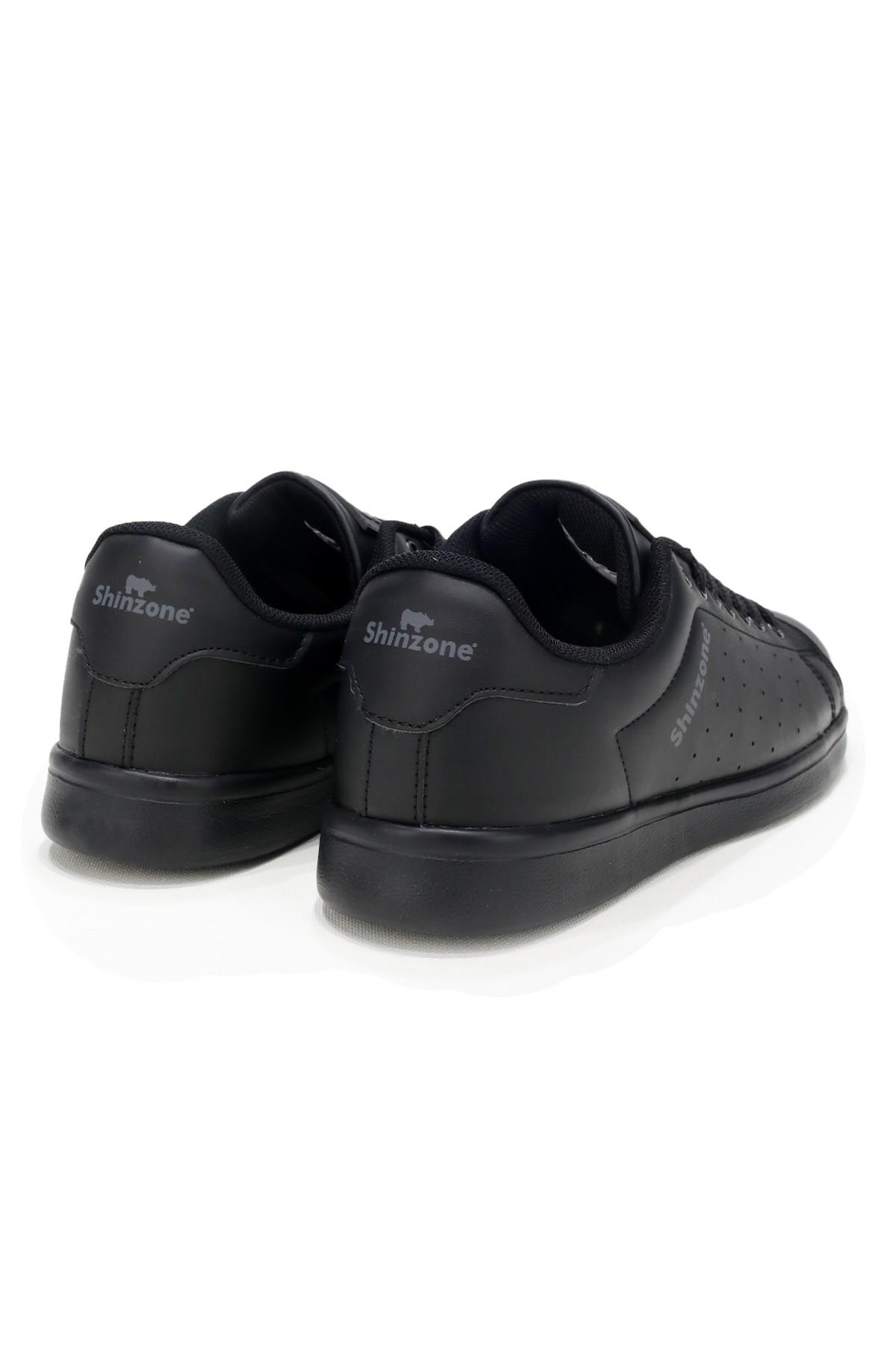 Erkek Spor AyakkabıShinzoneErkek Sneakers Bağcıklı Siyah Spor Ayakkabı