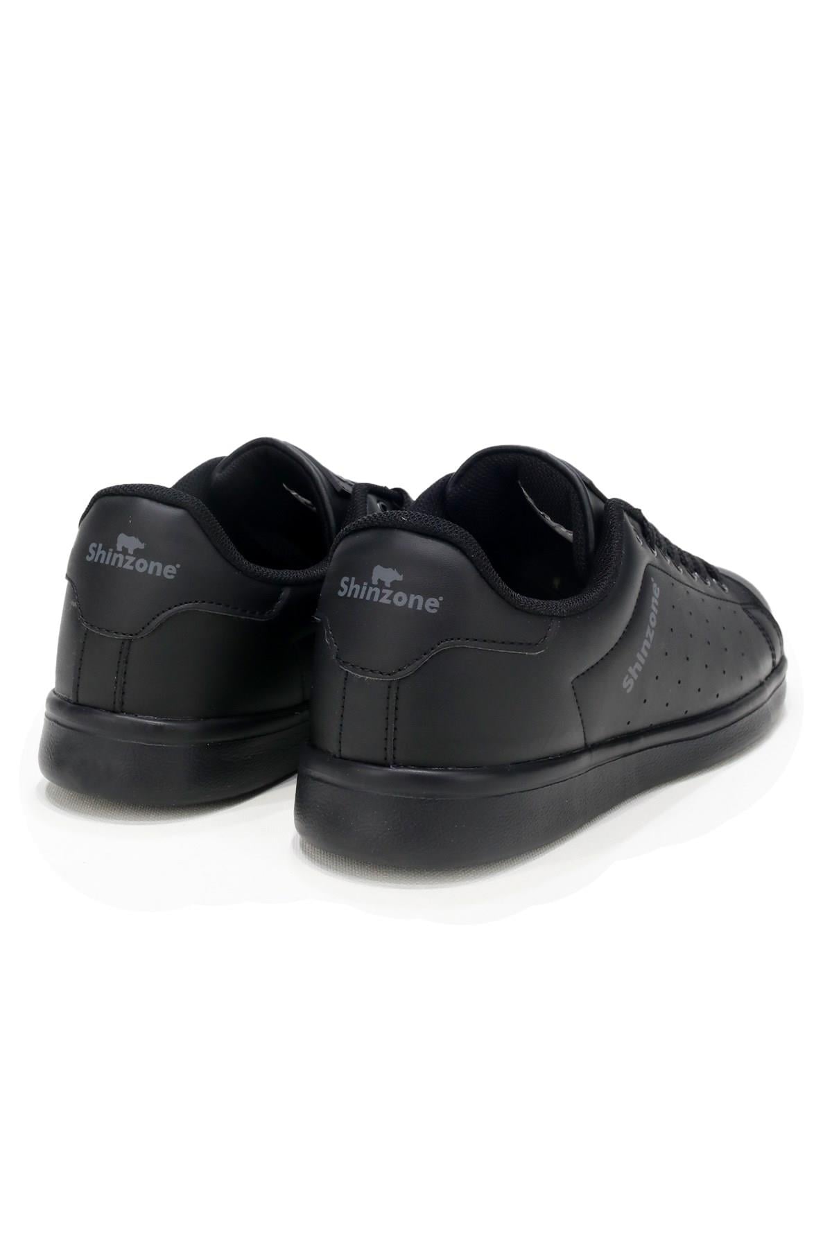 Erkek Spor AyakkabıShinzoneErkek Sneakers Bağcıklı Siyah Spor Ayakkabı