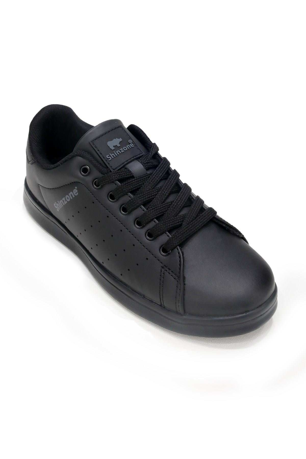 Erkek Spor AyakkabıShinzoneErkek Sneakers Bağcıklı Siyah Spor Ayakkabı