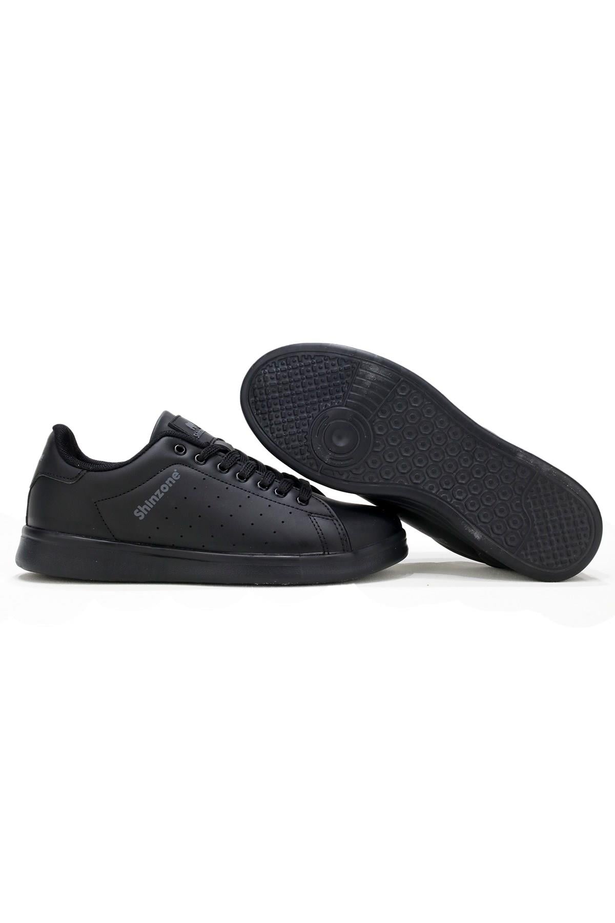 Erkek Spor AyakkabıShinzoneErkek Sneakers Bağcıklı Siyah Spor Ayakkabı
