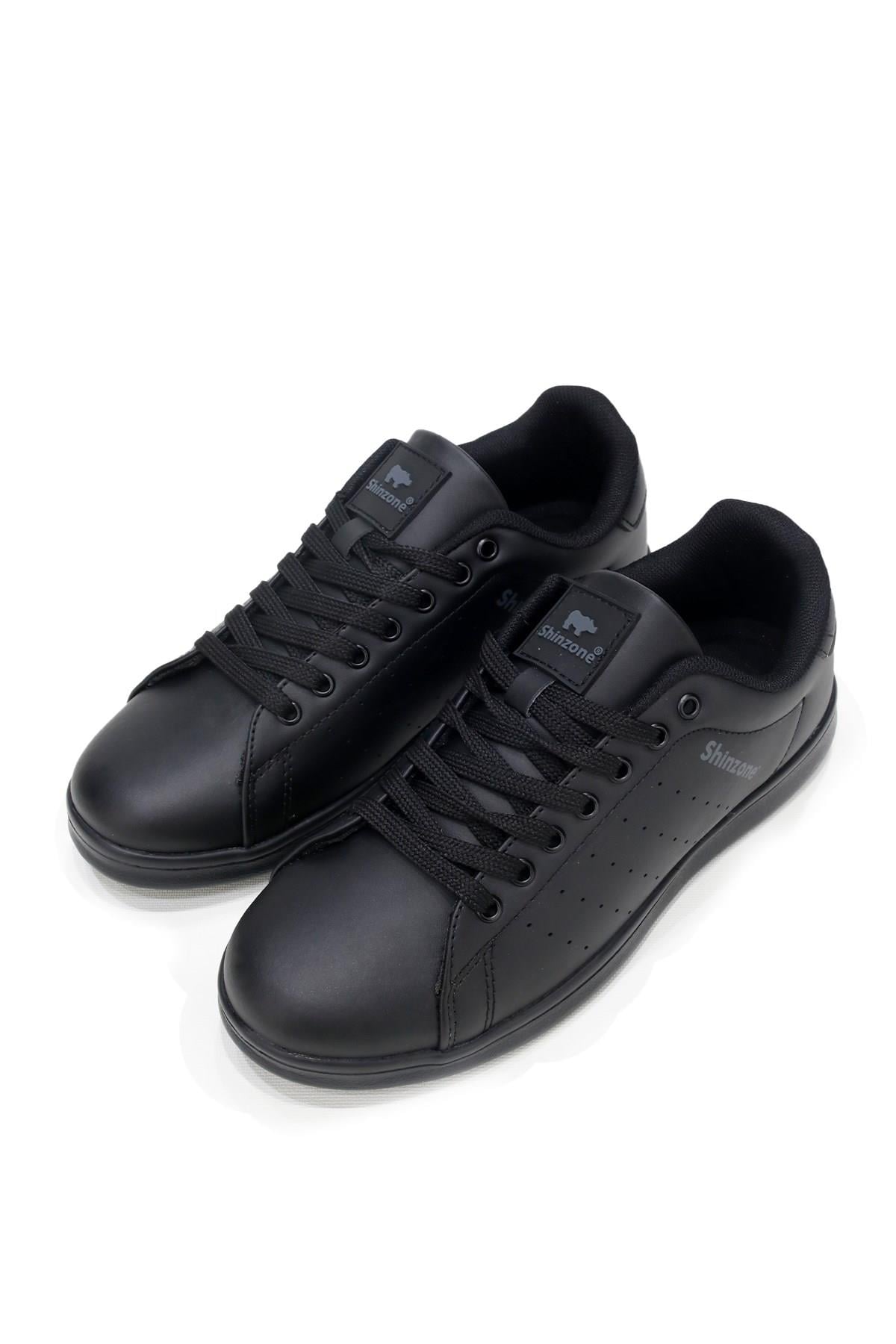 Erkek Spor AyakkabıShinzoneErkek Sneakers Bağcıklı Siyah Spor Ayakkabı