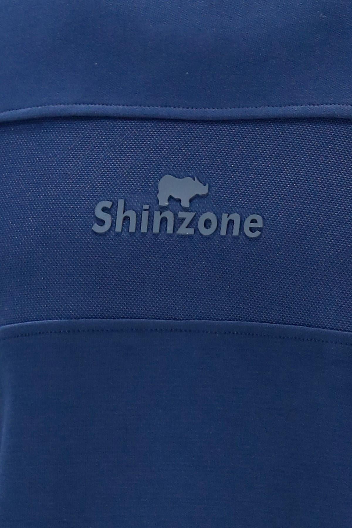 SweatshirtShinzoneErkek Standart Fit Bisiklet Yaka Baskılı Pamuklu Koyu Sweatshirt