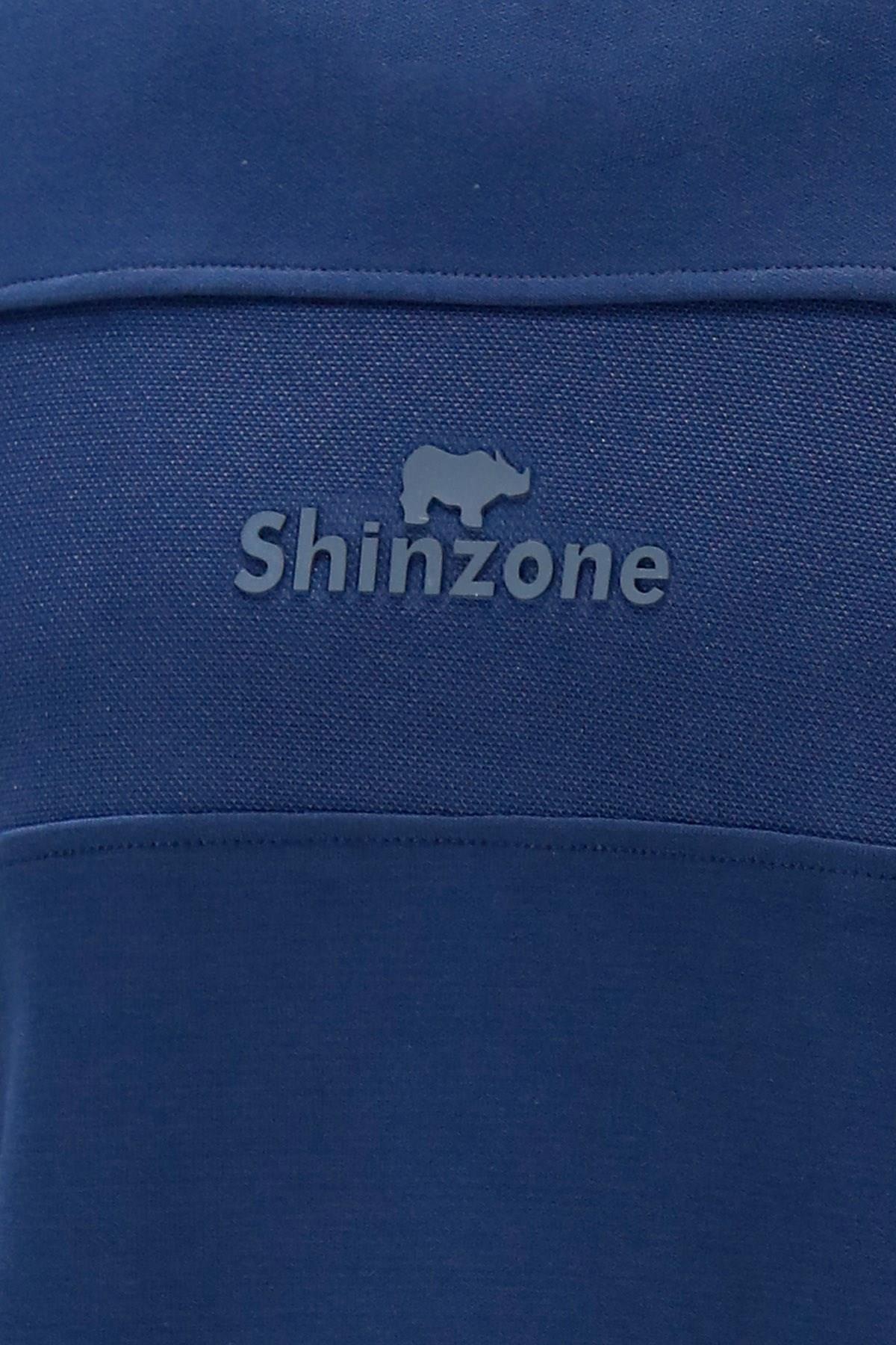 SweatshirtShinzoneErkek Standart Fit Bisiklet Yaka Baskılı Pamuklu Koyu Sweatshirt