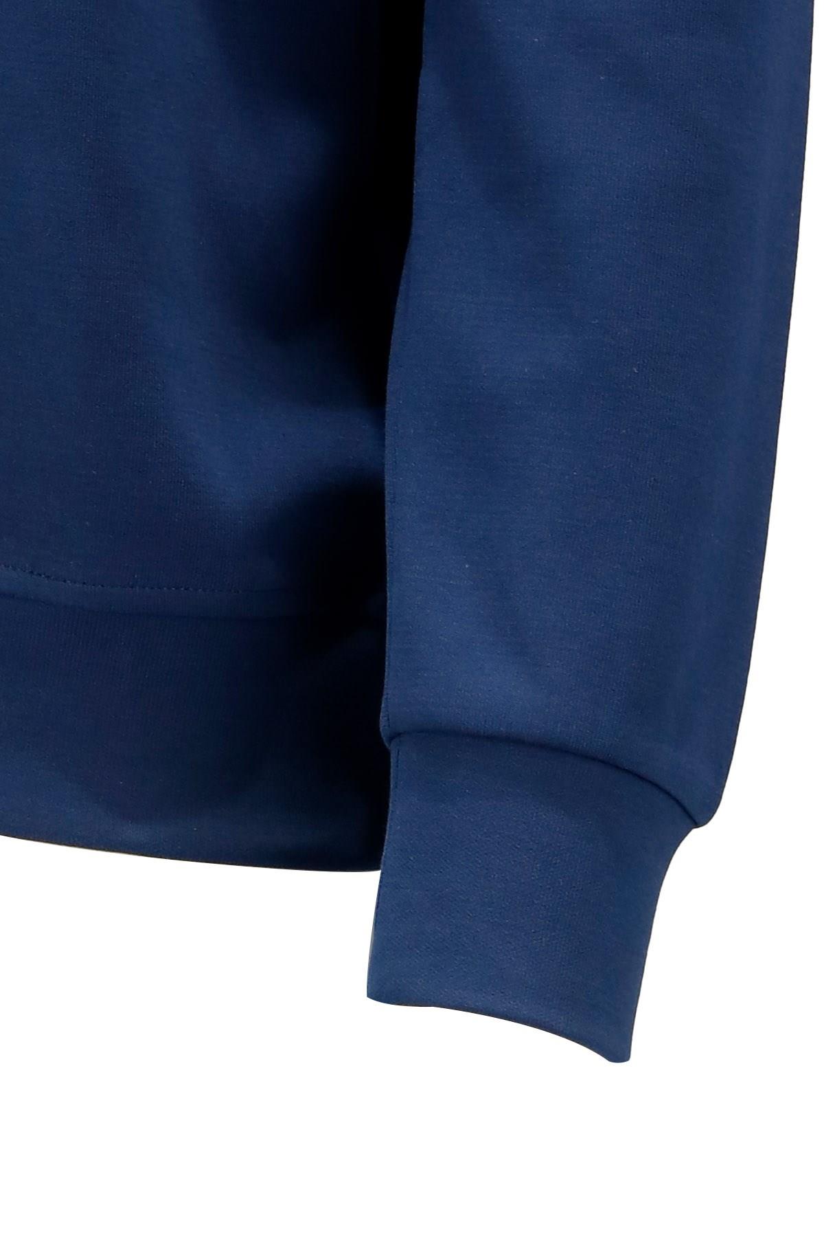 SweatshirtShinzoneErkek Standart Fit Bisiklet Yaka Baskılı Pamuklu Koyu Sweatshirt
