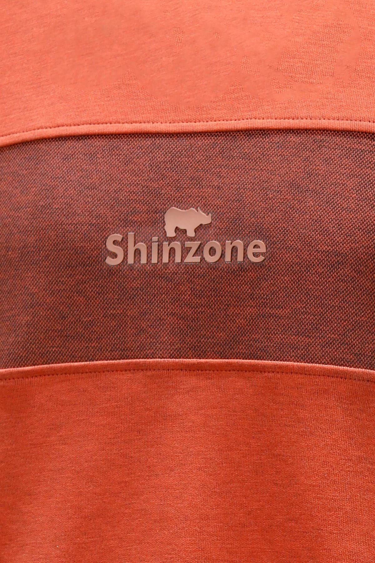 SweatshirtShinzoneErkek Standart Fit Bisiklet Yaka Baskılı Pamuklu Kiremit Sweatshirt