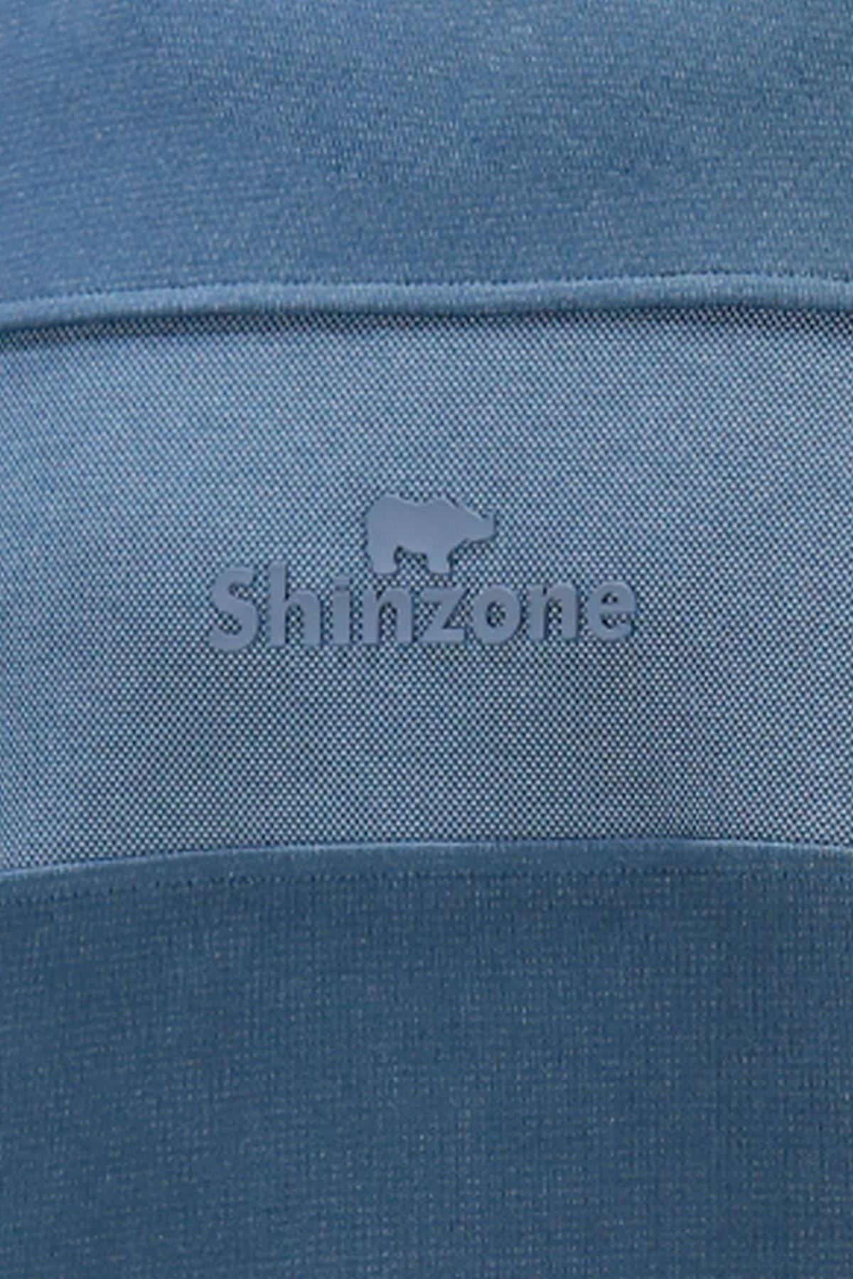 SweatshirtShinzoneErkek Standart Fit Bisiklet Yaka Baskılı Pamuklu Mavi Sweatshirt