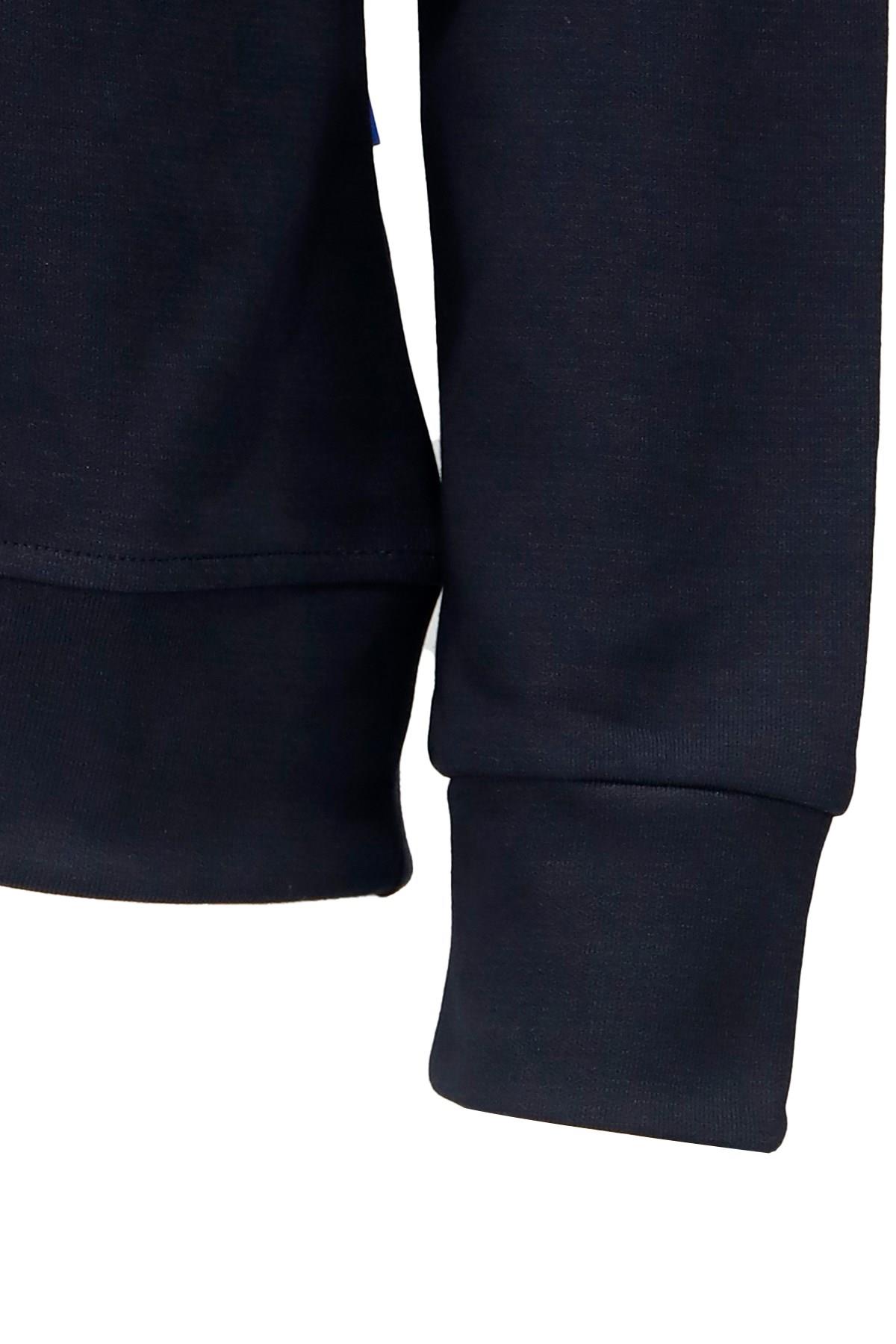 SweatshirtShinzoneErkek Standart Fit Bisiklet Yaka Cep Fermuarlı Siyah Sweatshirt