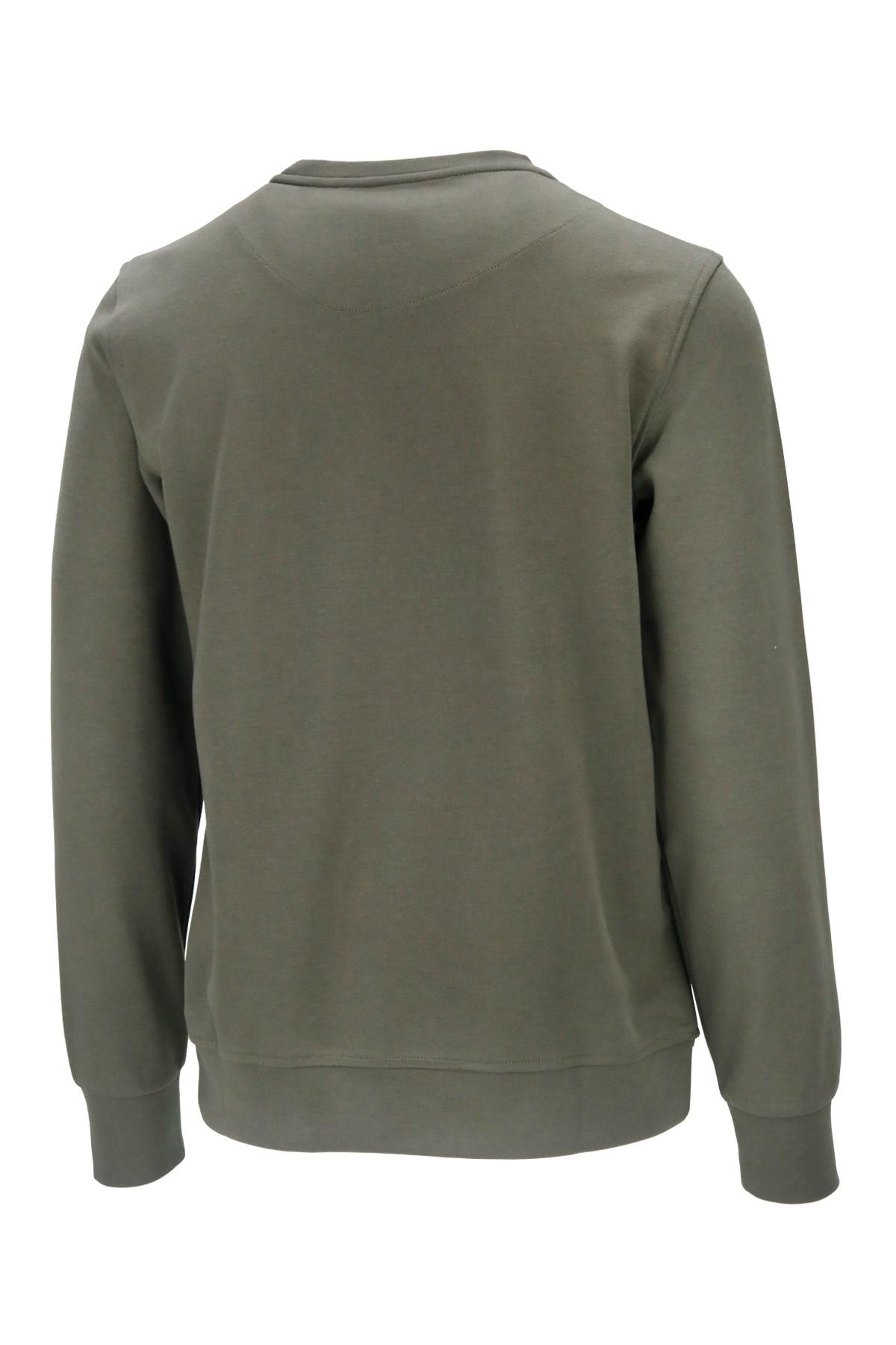 SweatshirtShinzoneErkek Standart Fit Bisiklet Yaka Cep Fermuarlı Haki Sweatshirt