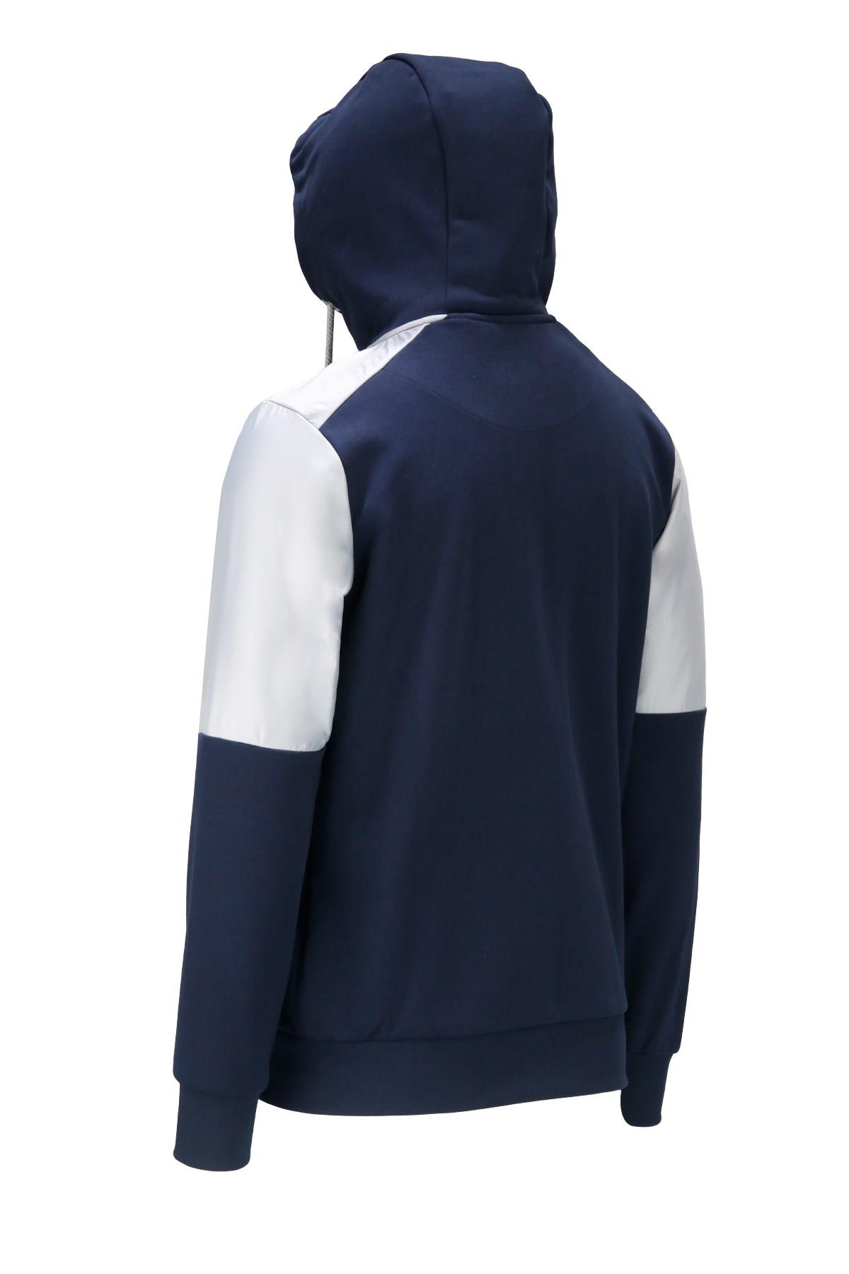 SweatshirtShinzoneErkek Standart Fit Fermuarlı Kapüşonlu Lacivert Sweatshirt