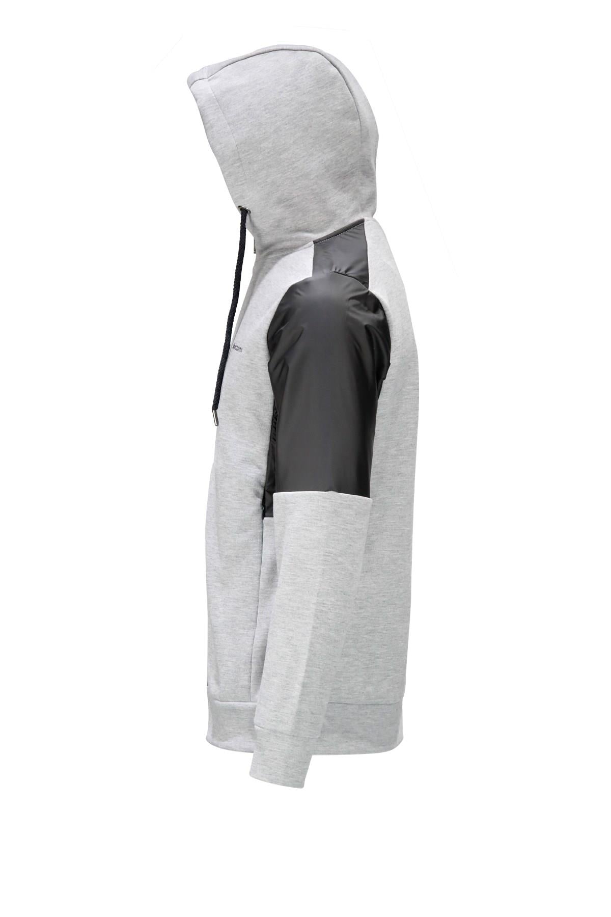 SweatshirtShinzoneErkek Standart Fit Fermuarlı Kapüşonlu Gri Sweatshirt