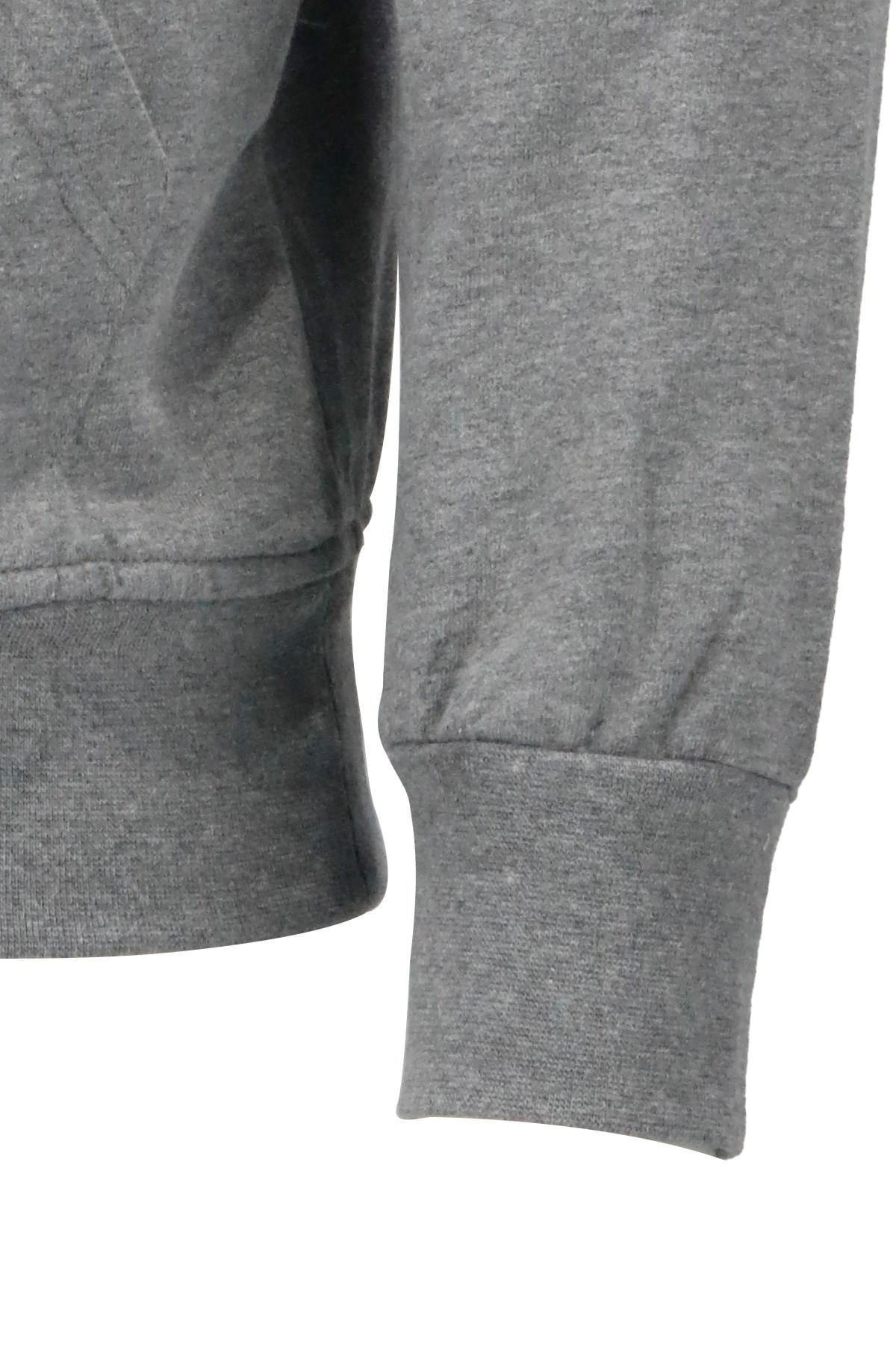 SweatshirtShinzoneErkek Standart Fit Kapüşonlu Baskılı Cepli Koyu Gri Sweatshirt
