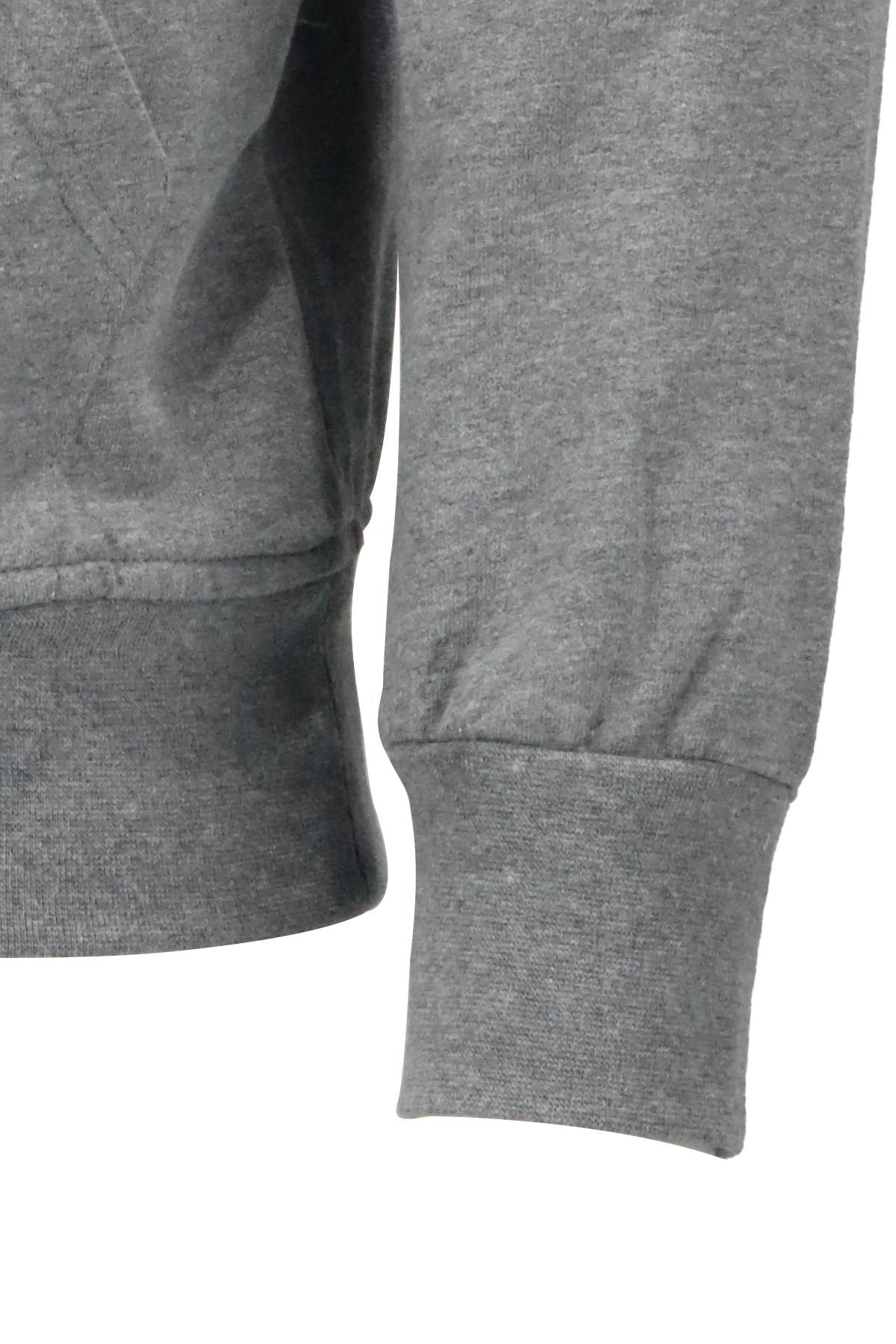 SweatshirtShinzoneErkek Standart Fit Kapüşonlu Baskılı Cepli Koyu Gri Sweatshirt