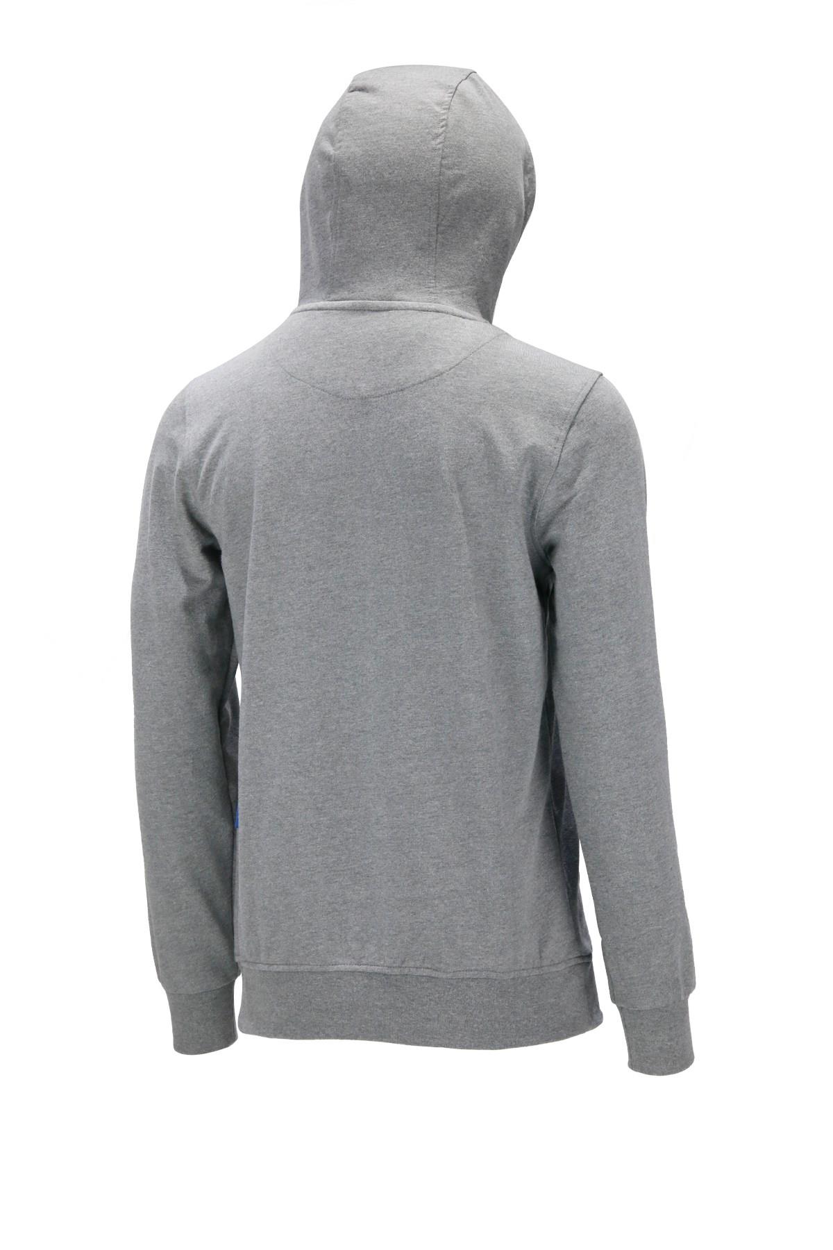 SweatshirtShinzoneErkek Standart Fit Kapüşonlu Baskılı Cepli Koyu Gri Sweatshirt