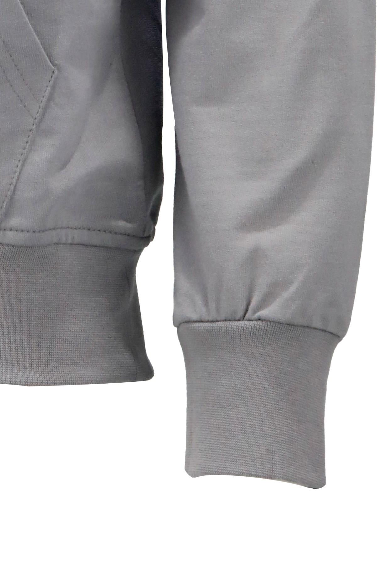 SweatshirtShinzoneErkek Standart Fit Kapüşonlu Baskılı Cepli Gri Sweatshirt