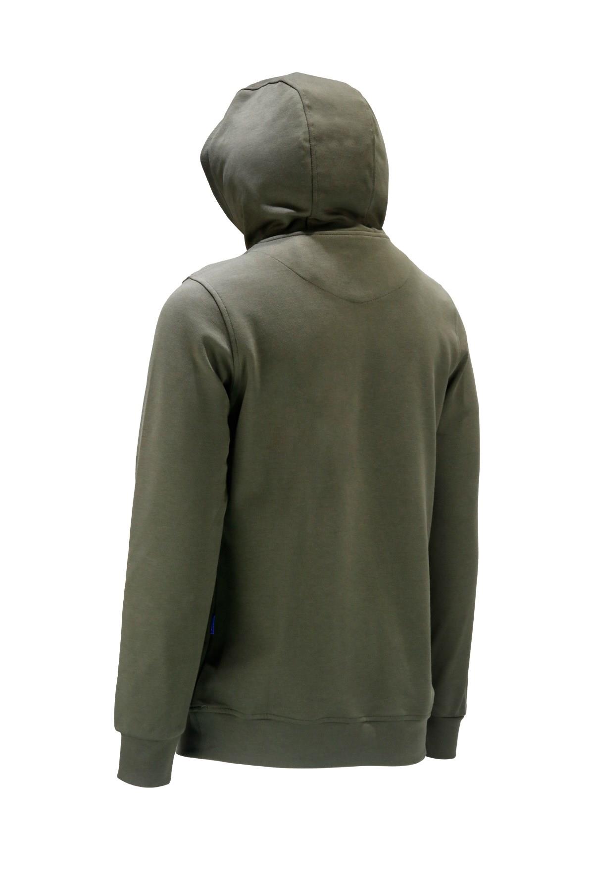 SweatshirtShinzoneErkek Standart Fit Kapüşonlu Cepli Haki Sweatshirt