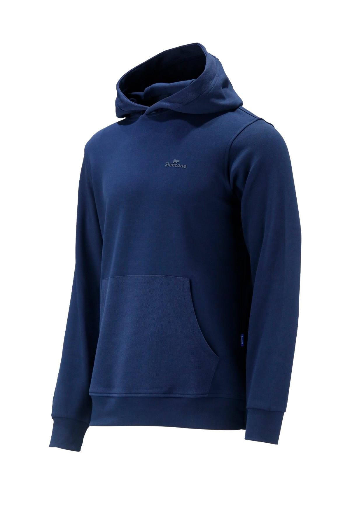 SweatshirtShinzoneErkek Standart Fit Kapüşonlu Cepli Koyu Sweatshirt
