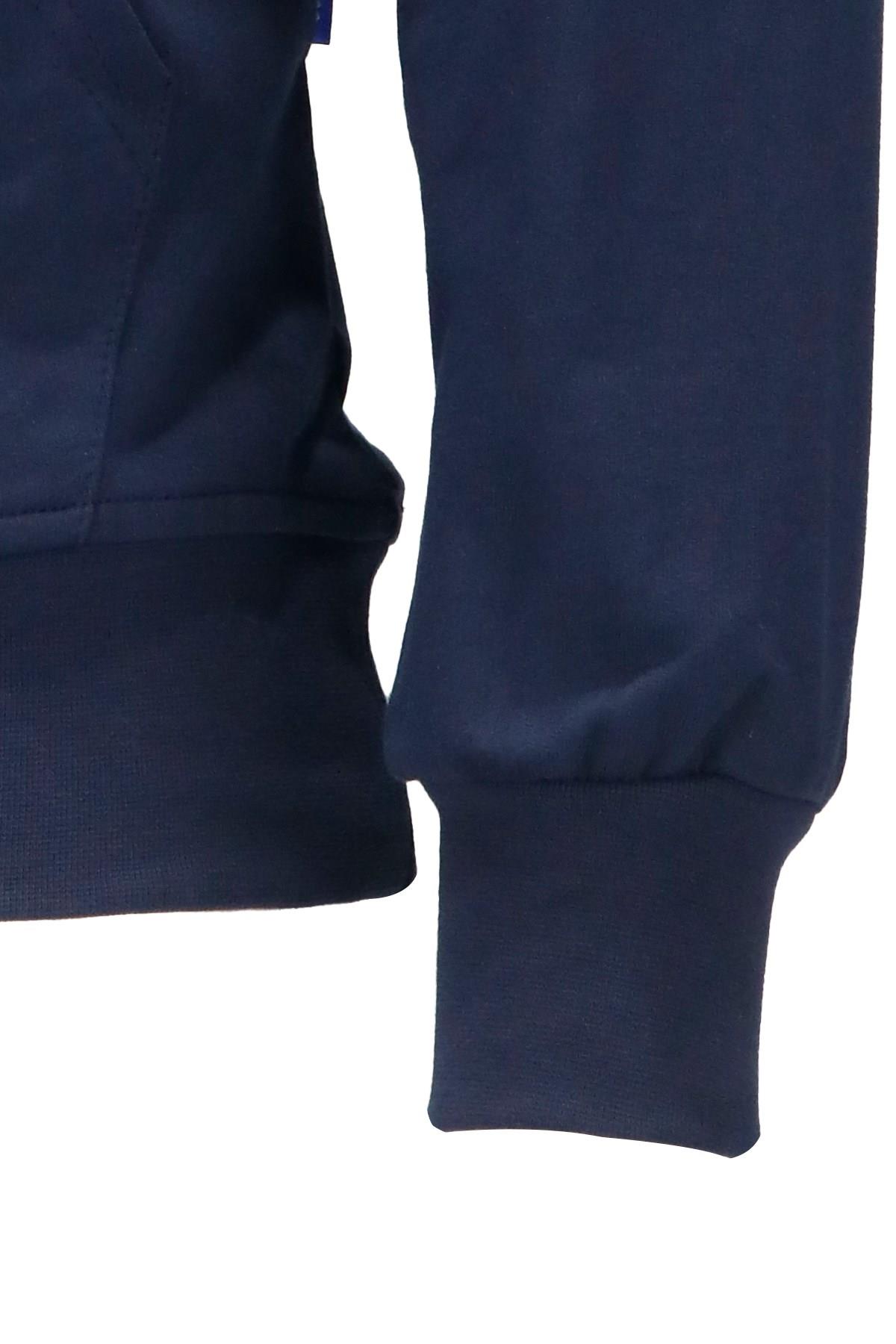 SweatshirtShinzoneErkek Standart Fit Kapüşonlu Kabartma Baskılı Lacivert Sweatshirt