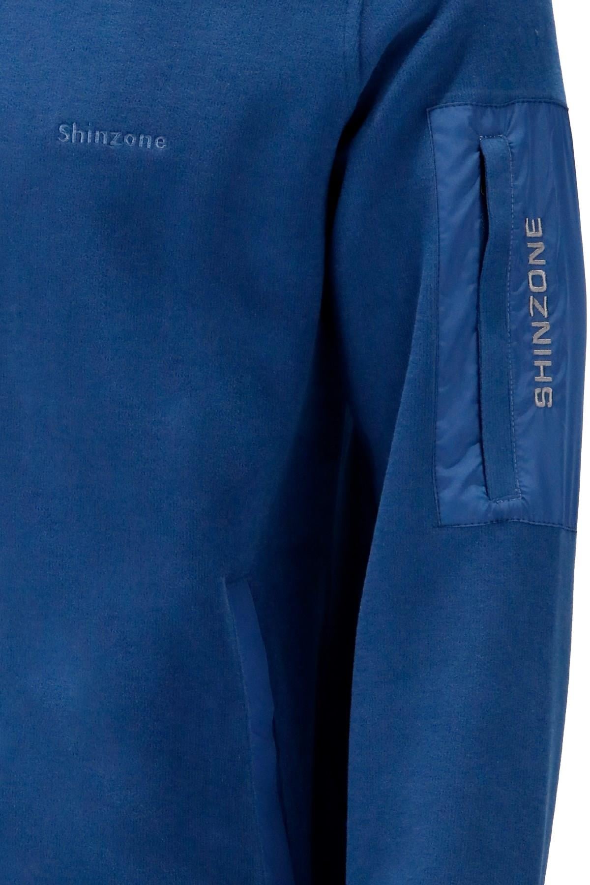 SweatshirtShinzoneErkek Standart Fit Kol Cepli Fermuarlı Koyu Sweatshirt