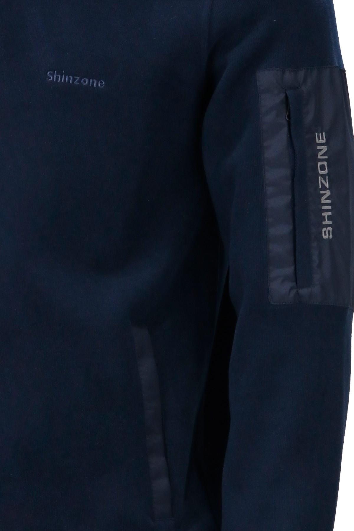 SweatshirtShinzoneErkek Standart Fit Kol Cepli Fermuarlı Lacivert Sweatshirt