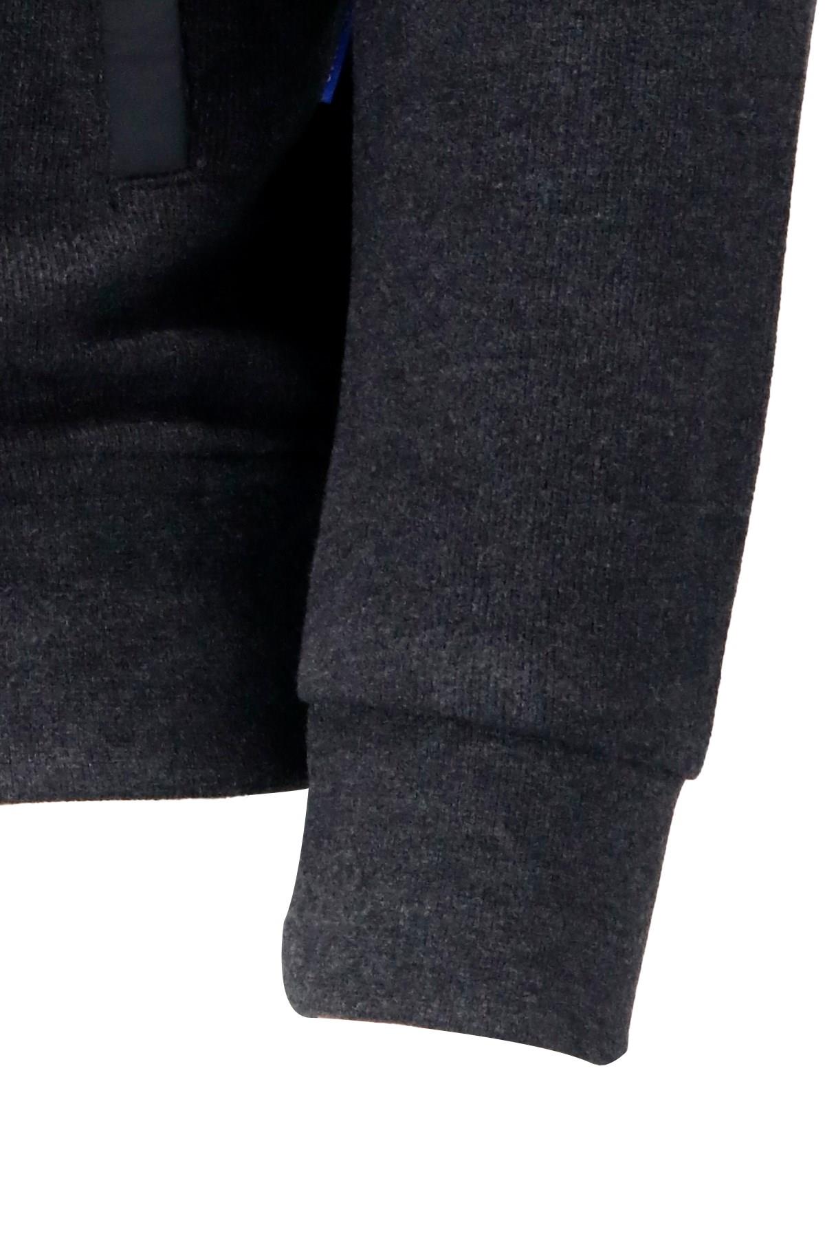 SweatshirtShinzoneErkek Standart Fit Kol Cepli Fermuarlı Füme Sweatshirt