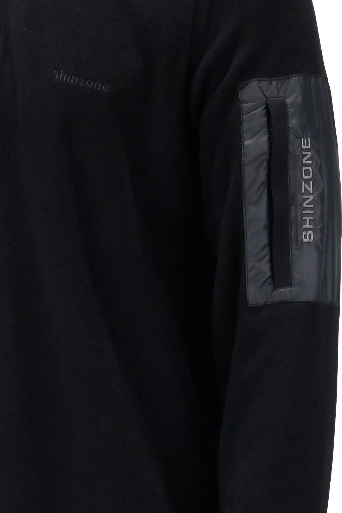SweatshirtShinzoneErkek Standart Fit Yarım Fermuarlı Siyah Sweatshirt
