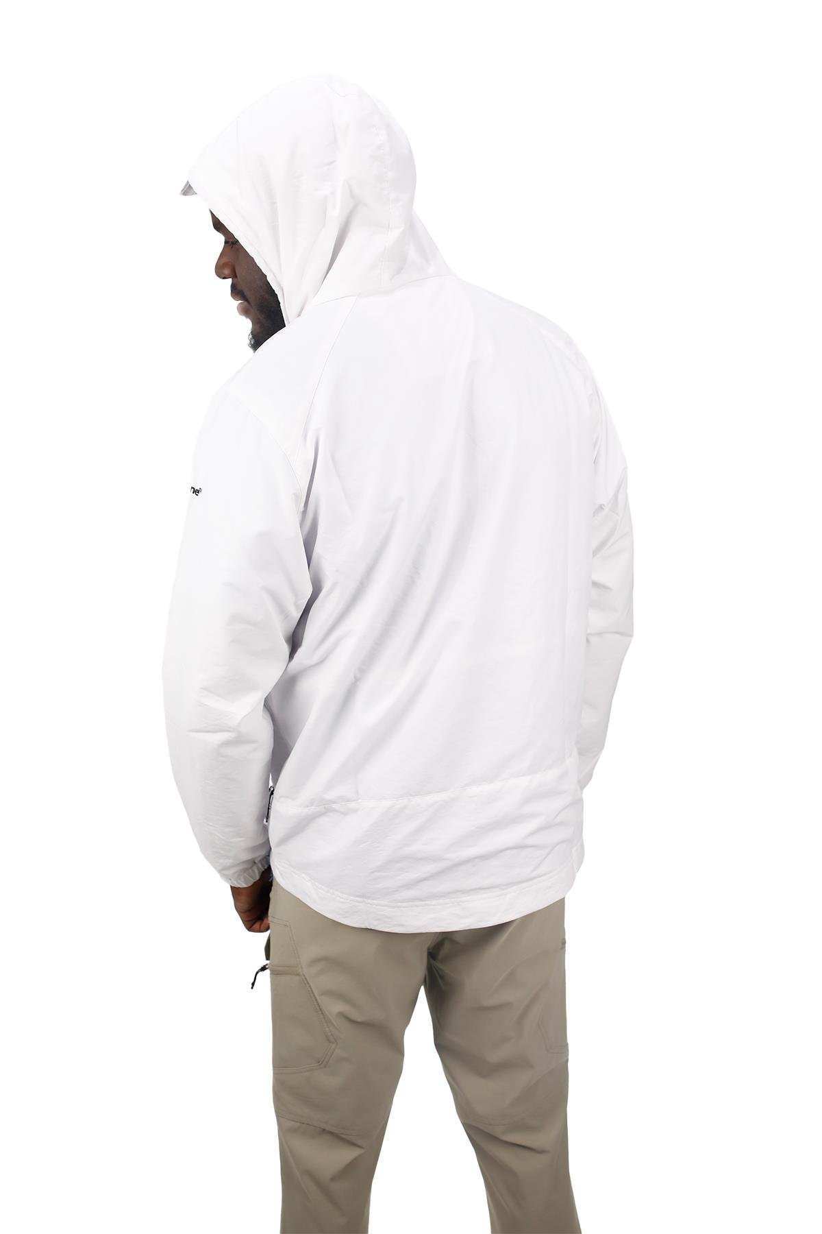 YağmurlukShinzoneErkek Suya ve Rüzgara Dayanıklı Beyaz Yağmurluk