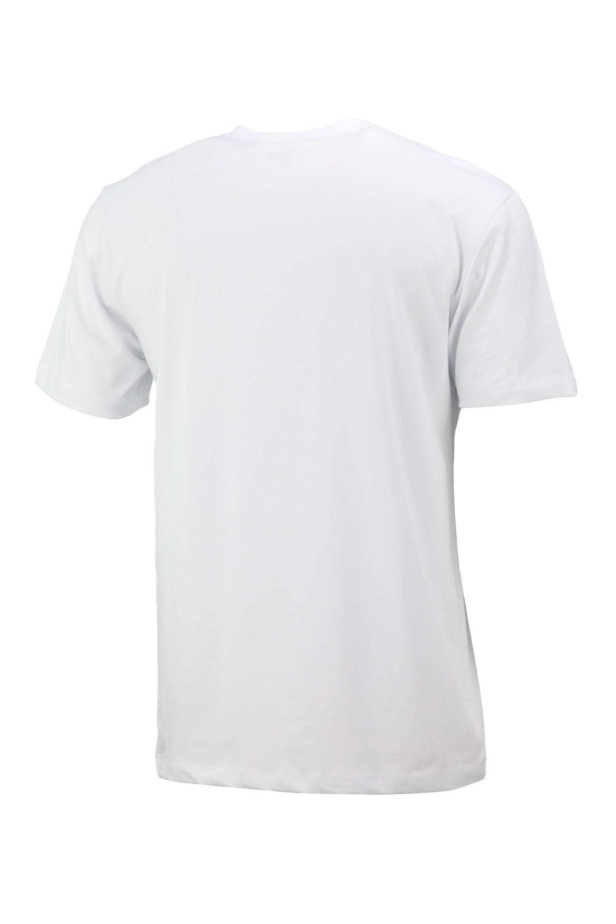 T-ShirtShinzoneErkek V Yaka Standart Fit Beyaz T-Shirt