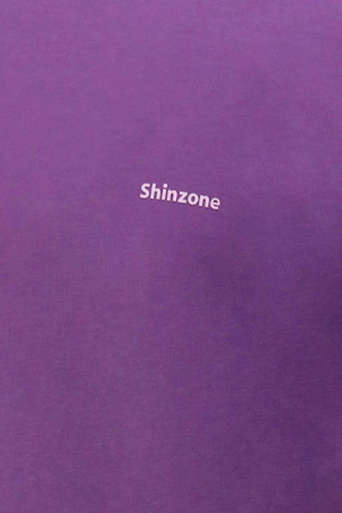 T-ShirtShinzoneErkek V Yaka Standart Fit Mor T-Shirt