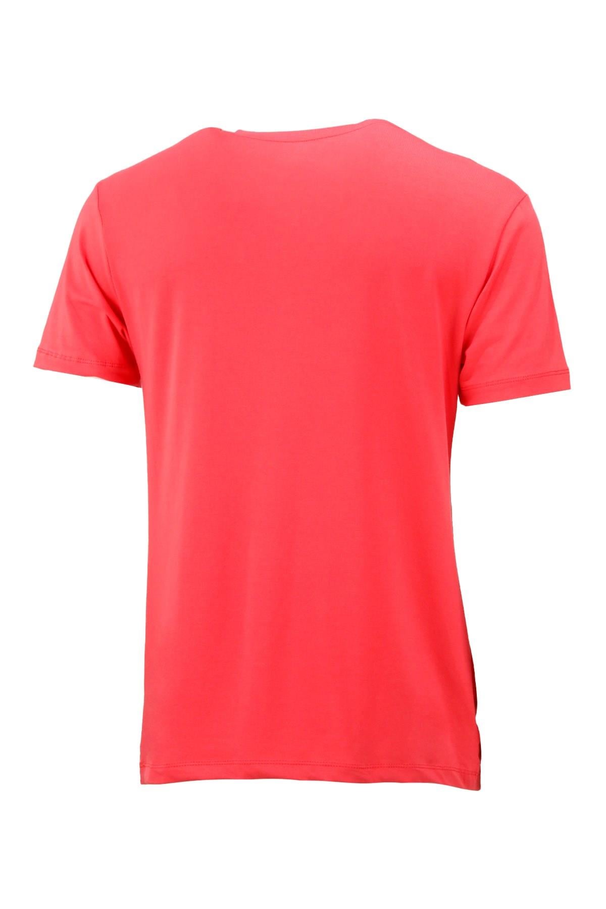 T-ShirtShinzoneErkek V Yaka Standart Fit Nar Çiçeği T-Shirt