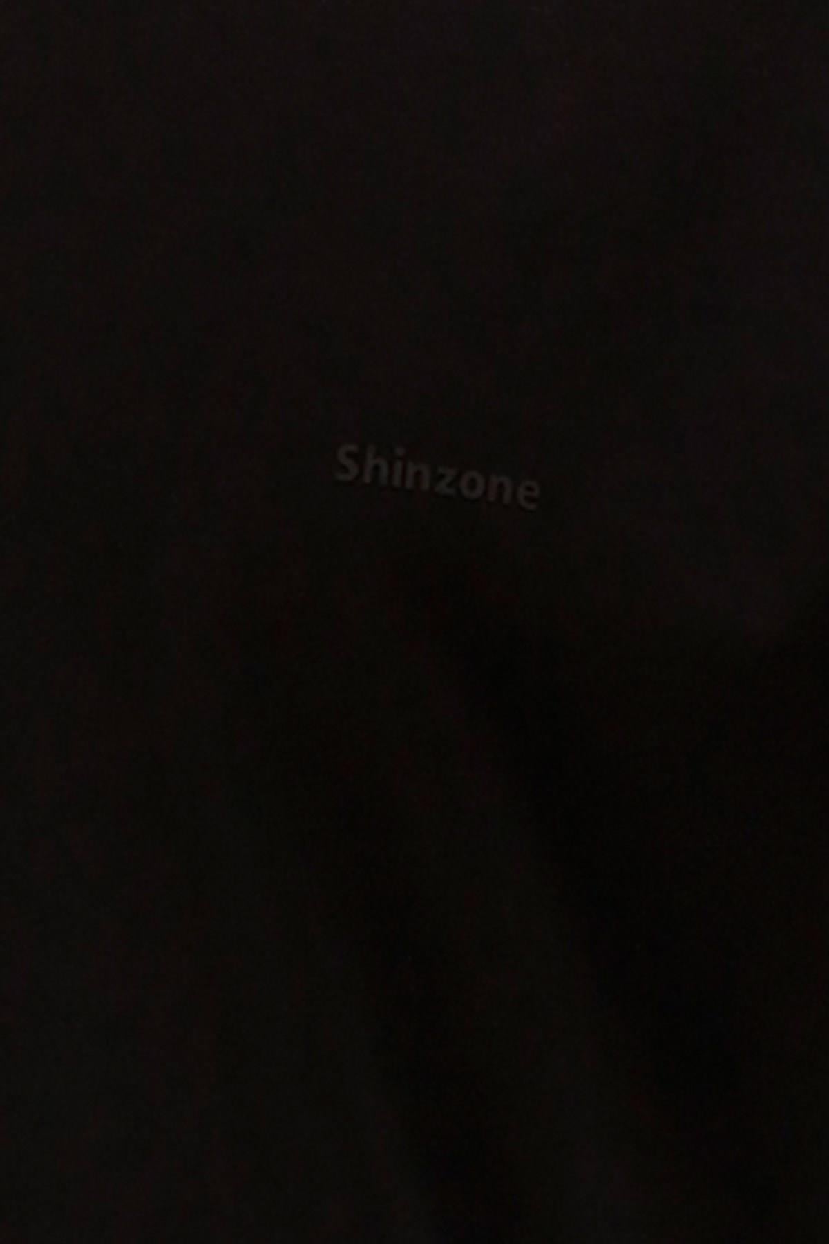T-ShirtShinzoneErkek V Yaka Standart Fit Siyah T-Shirt
