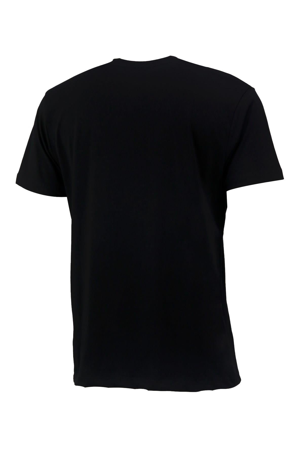 T-ShirtShinzoneErkek V Yaka Standart Fit Siyah T-Shirt
