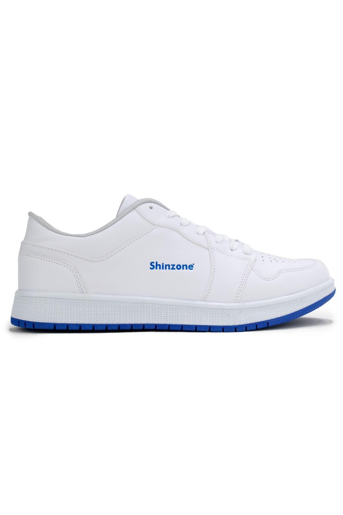 Erkek Spor AyakkabıShinzoneErkek Yazlık Comfort Sneakers Beyaz Saks Spor Ayakkabı