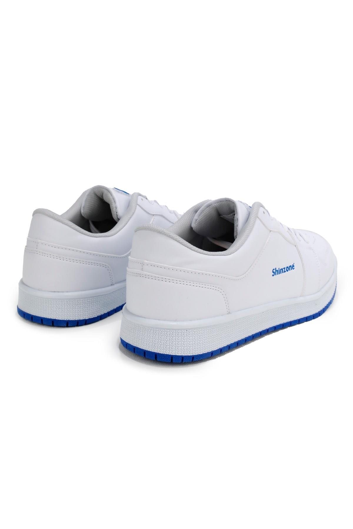 Erkek Spor AyakkabıShinzoneErkek Yazlık Comfort Sneakers Beyaz Saks Spor Ayakkabı