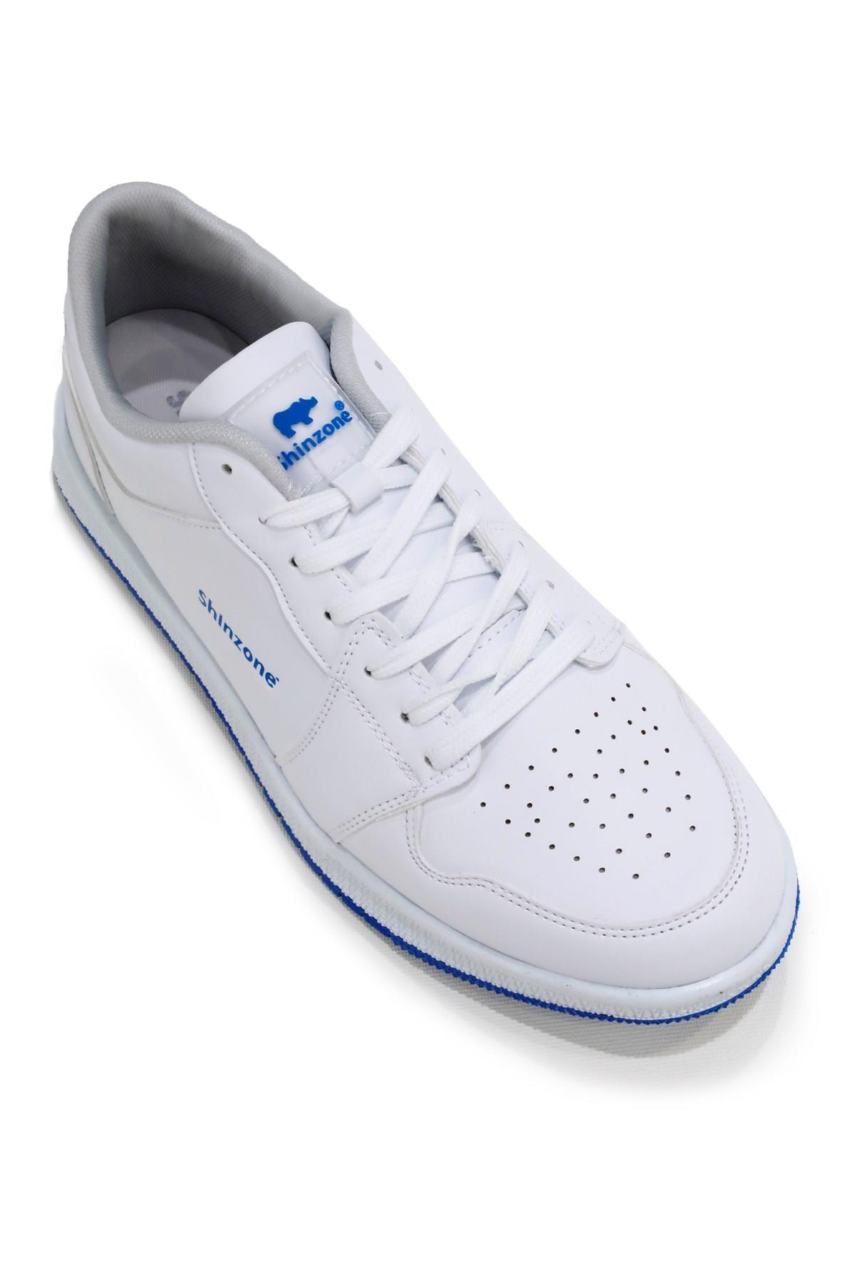 Erkek Spor AyakkabıShinzoneErkek Yazlık Comfort Sneakers Beyaz Saks Spor Ayakkabı