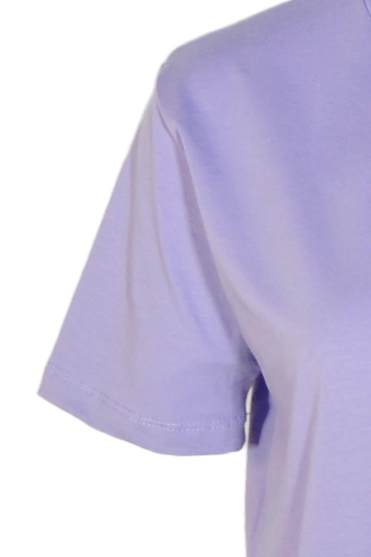 Kadın T-ShirtShinzoneKadın Bisiklet Yaka Basic Lila T-Shirt