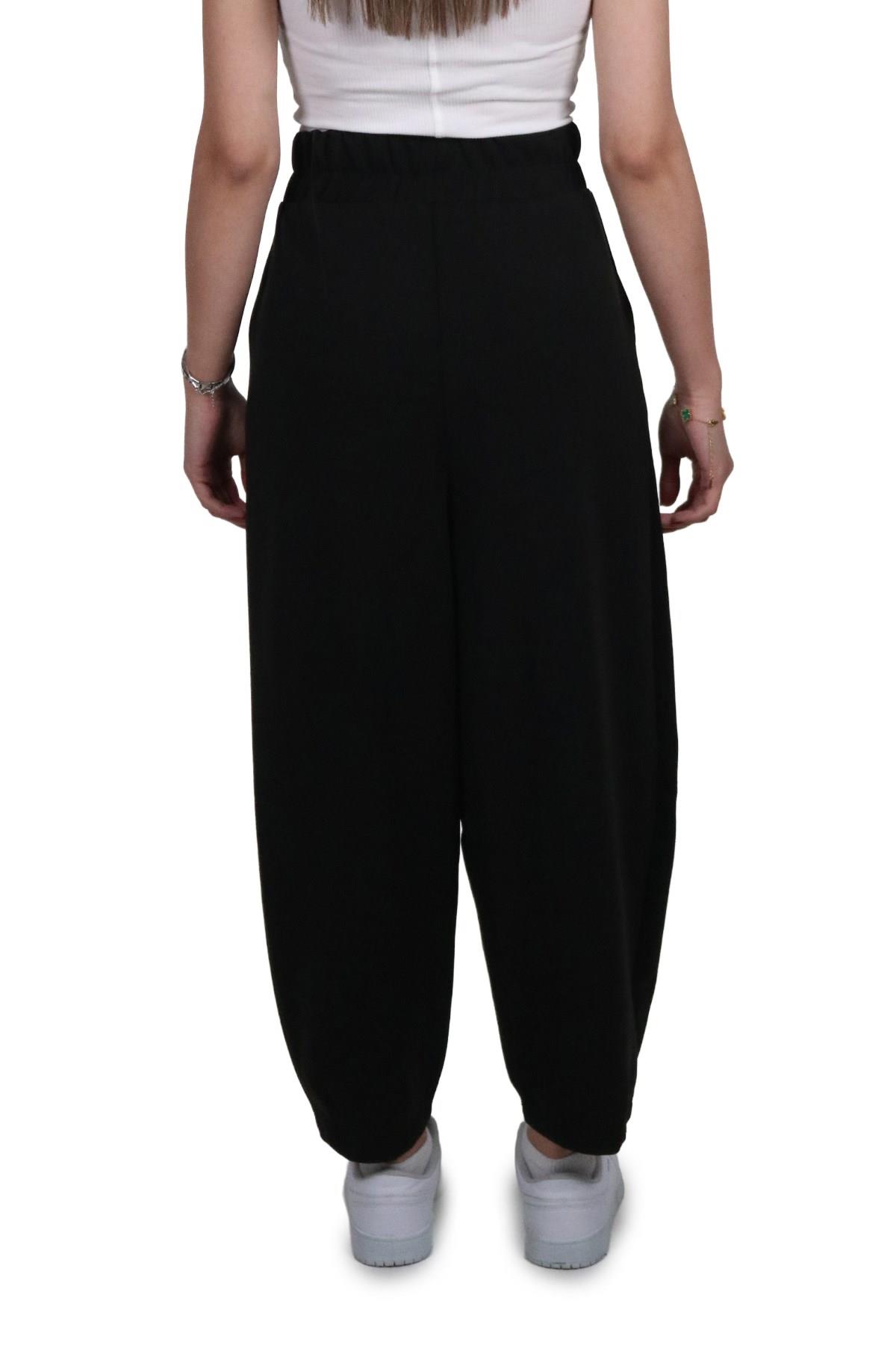 PantolonShinzoneKadın Modal Kumaş Havuç Kesim Siyah Pantolon
