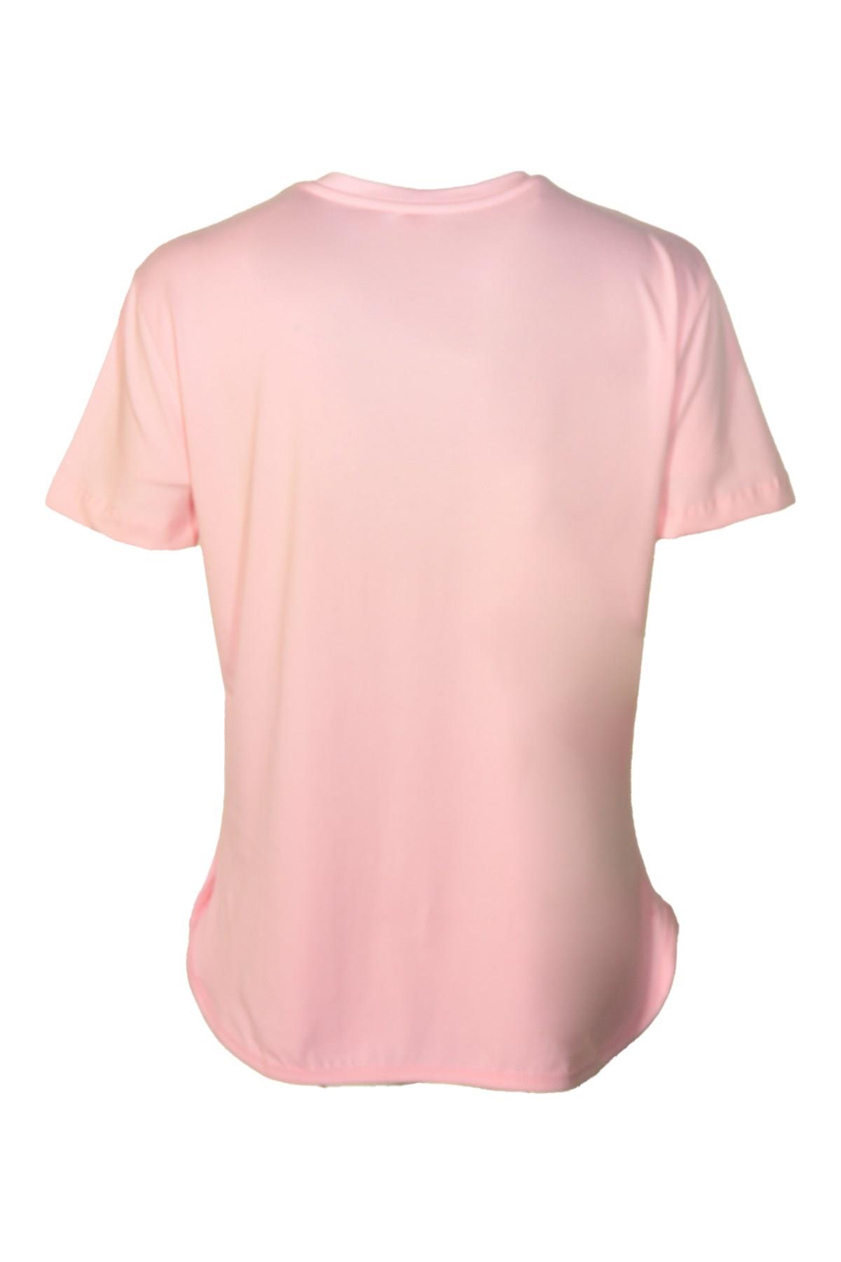 Kadın T-ShirtShinzoneKadın V Yaka Basic Pembe T-Shirt