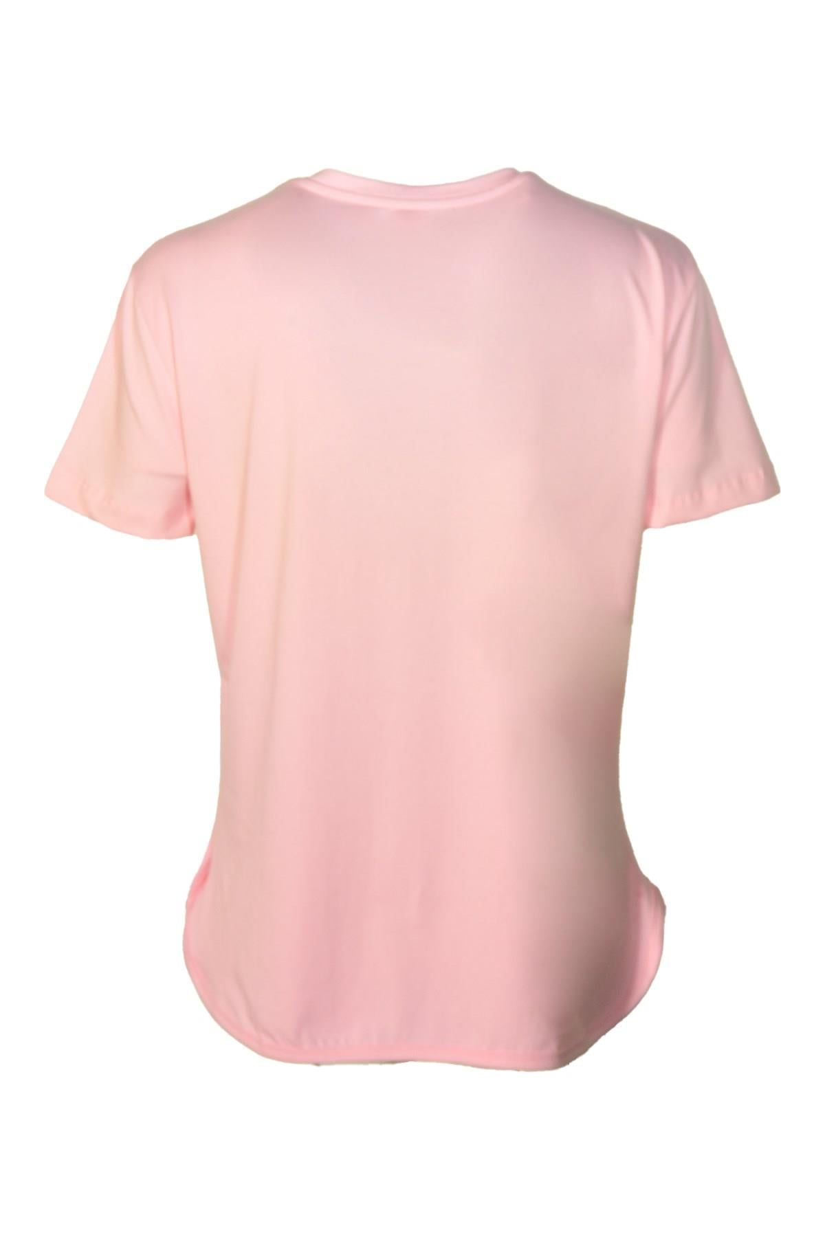Kadın T-ShirtShinzoneKadın V Yaka Basic Pembe T-Shirt