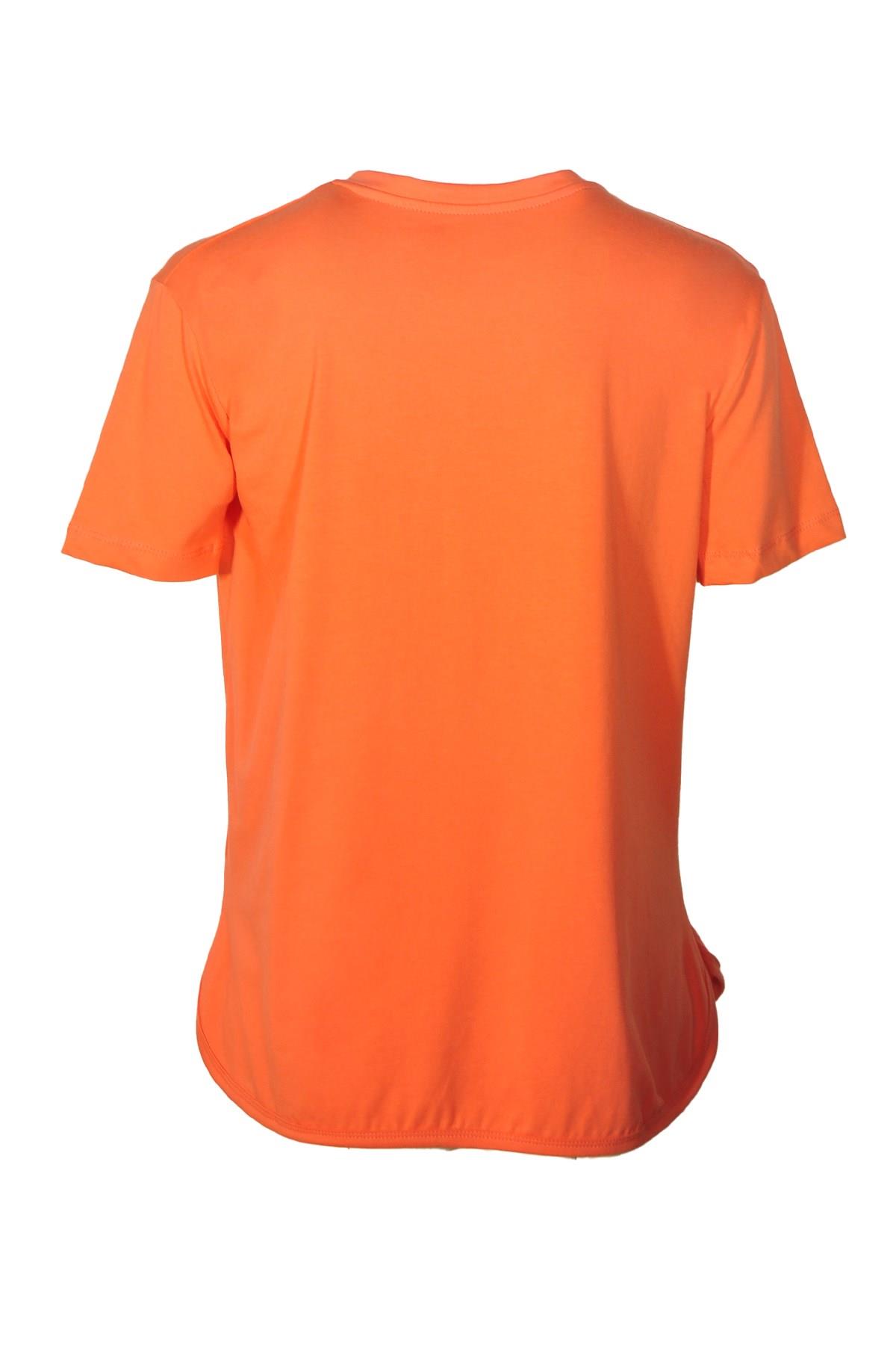 Kadın T-ShirtShinzoneKadın V Yaka Basic Turuncu T-Shirt
