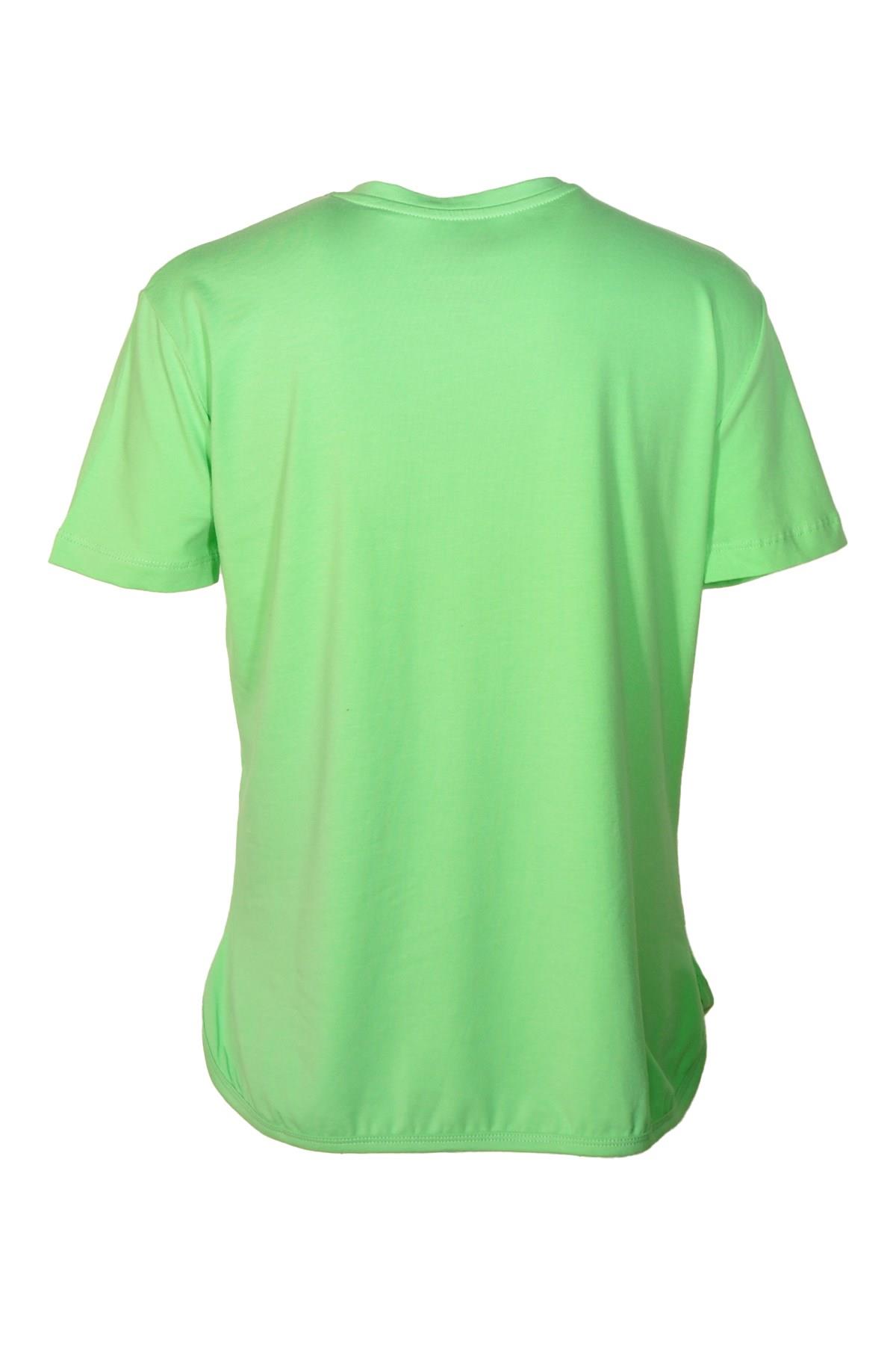 Kadın T-ShirtShinzoneKadın V Yaka Basic Yeşil T-Shirt