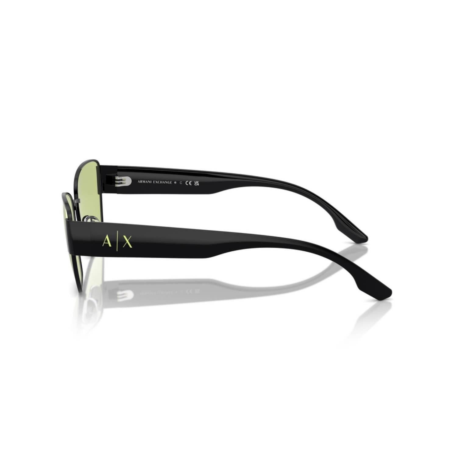 Armani Exchange AEX 2051S 6002 56 Unisex Geometrik Siyah Kombine Güneş Gözlüğü