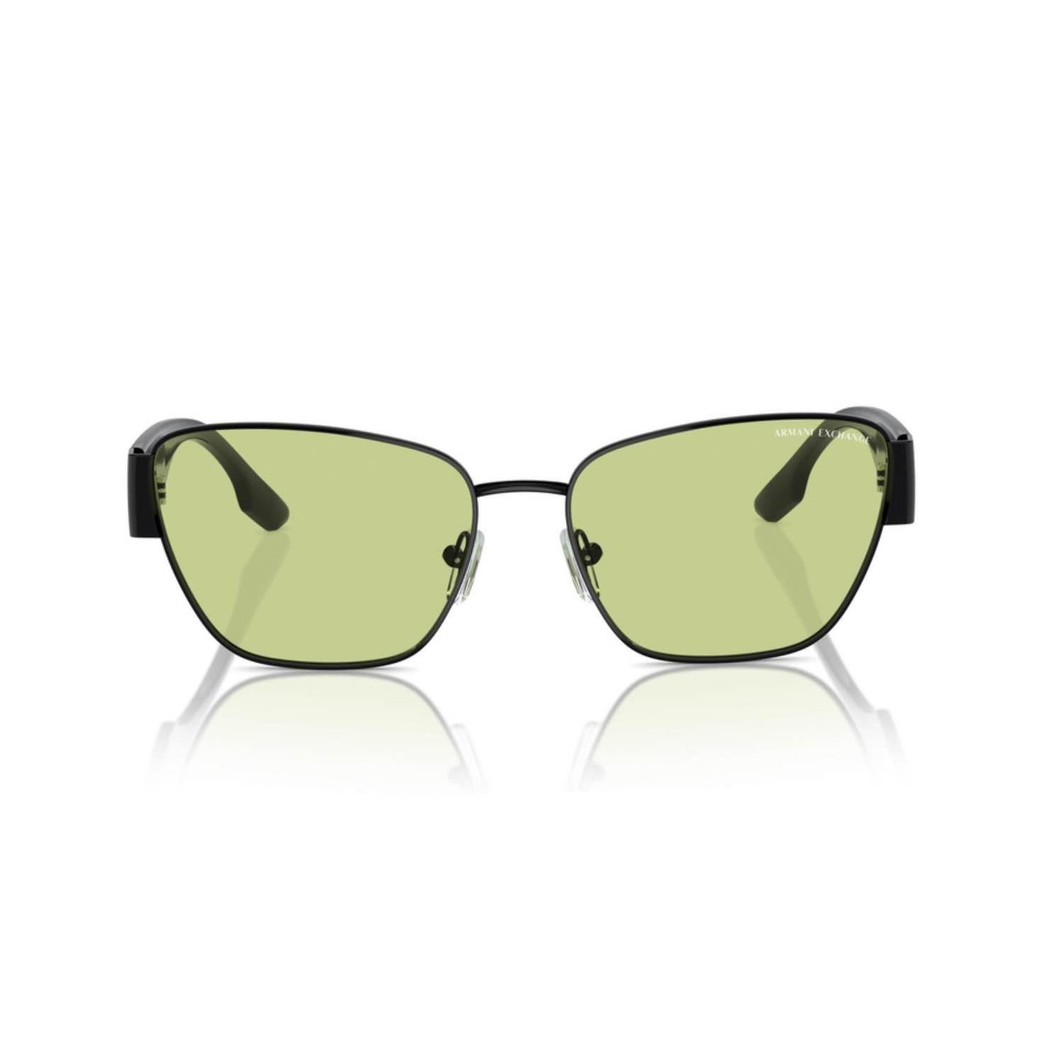 Armani Exchange AEX 2051S 6002 56 Unisex Geometrik Siyah Kombine Güneş Gözlüğü