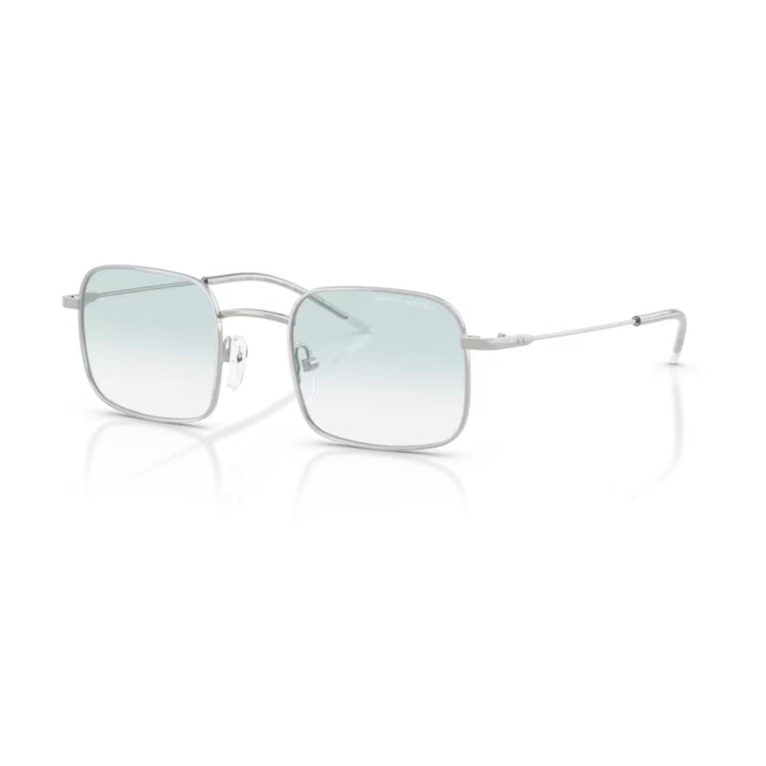 Armani Exchange AEX 2055S 60453F 46 Kadın Kare Gri Metal Güneş Gözlüğü